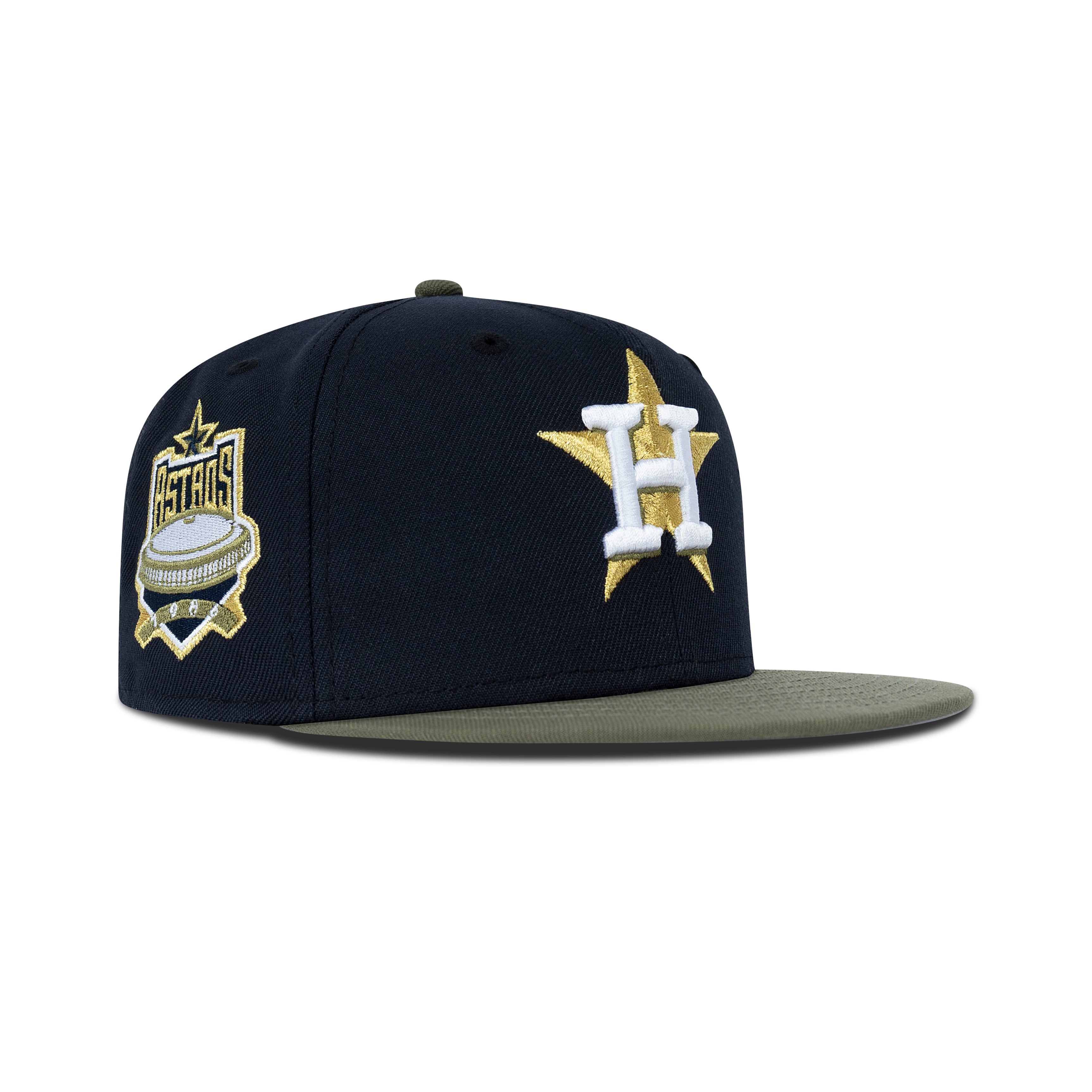 New Era Houston Astros H Logo Fitted Grey Bottom 
