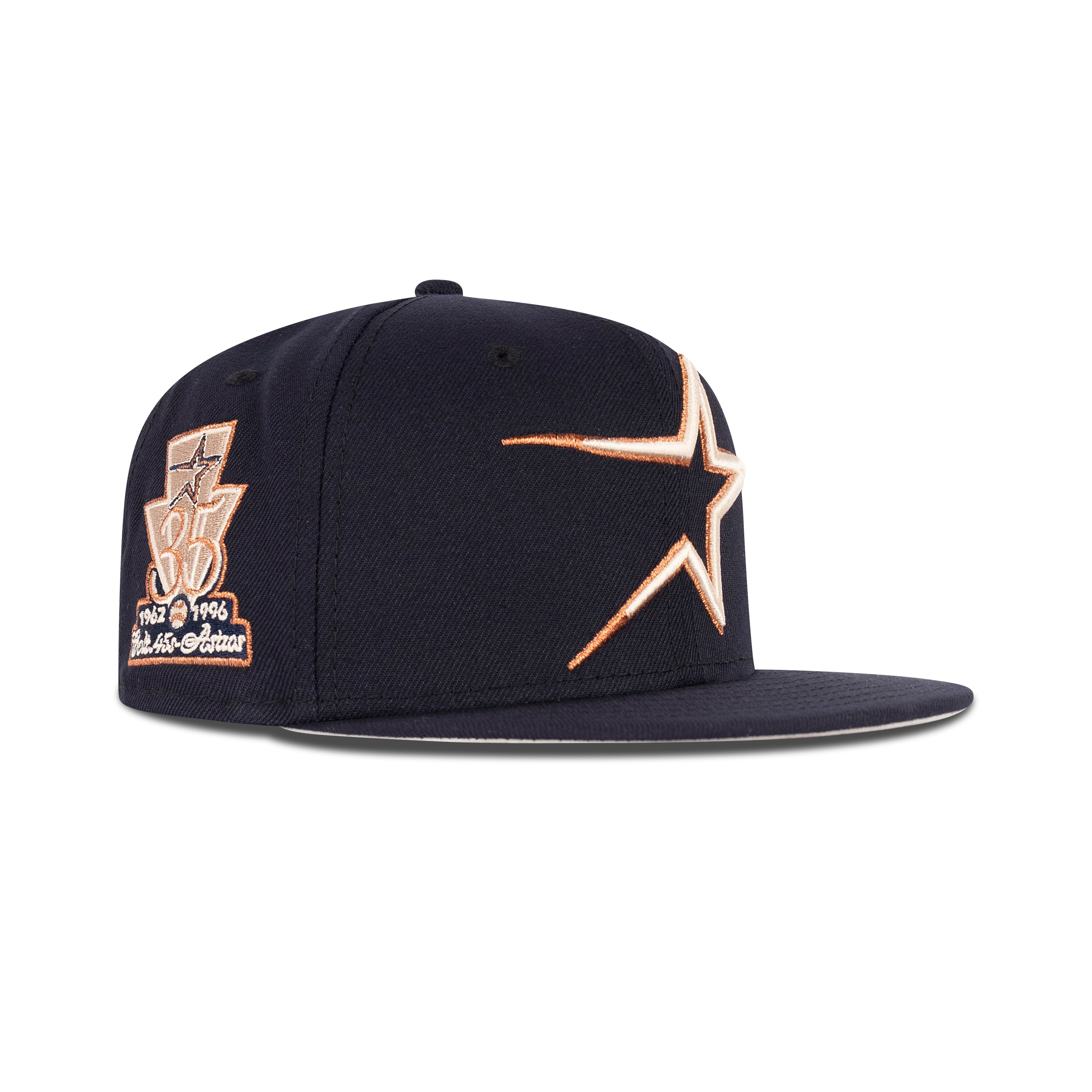 New Era Houston Astros Fitted Stone Bottom 