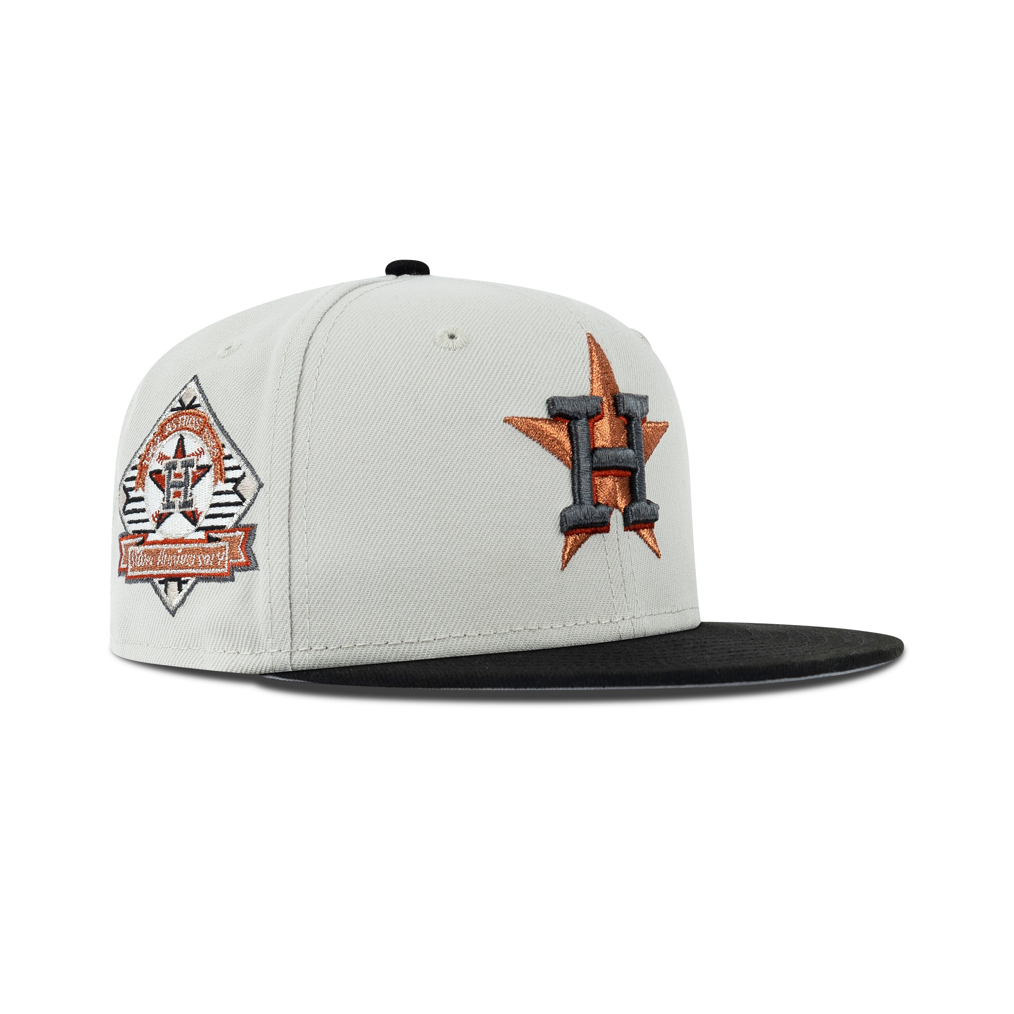 New Era Houston Astros H Logo Fitted Grey Bottom 
