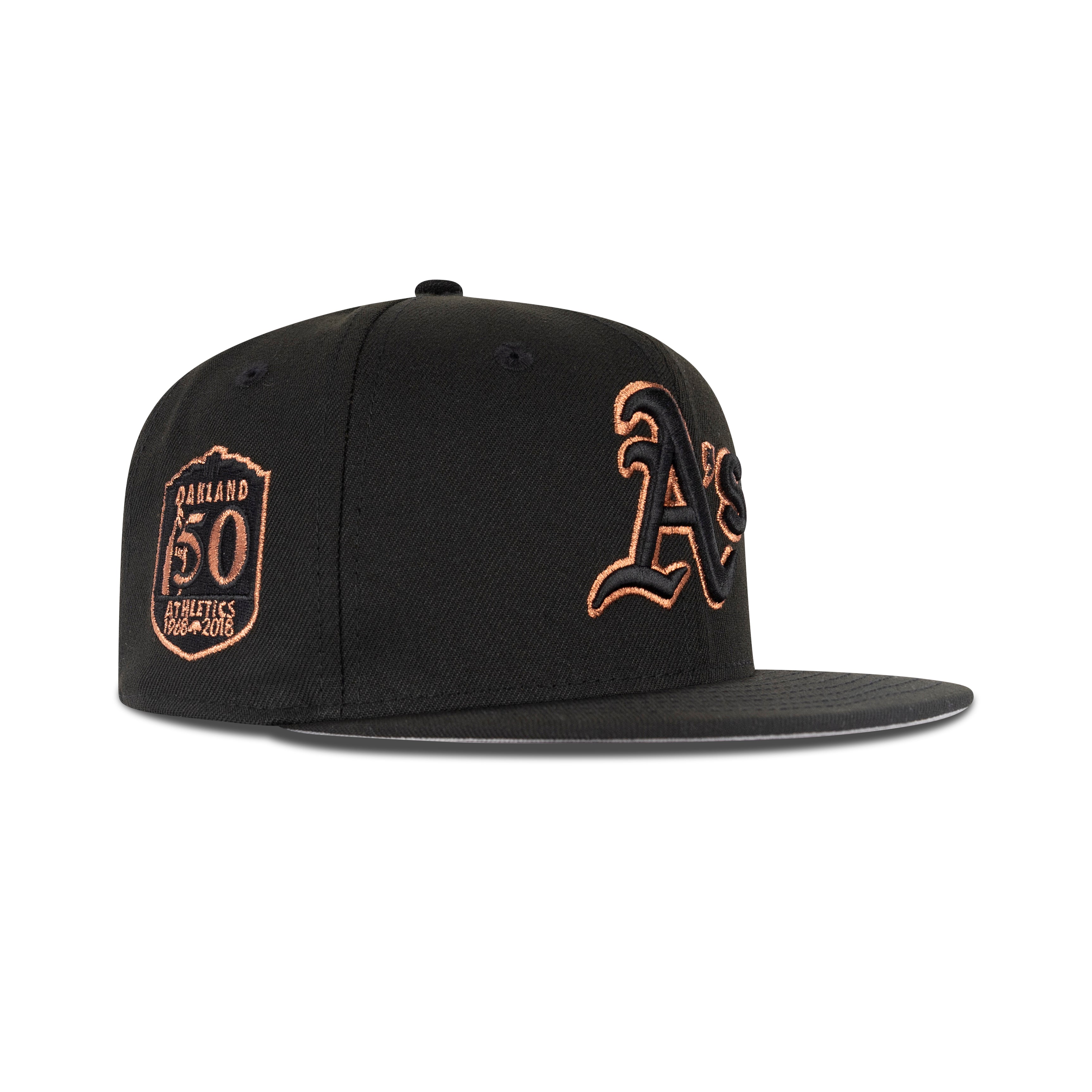 New Era Oakland's Athletics Fitted Grey Bottom 