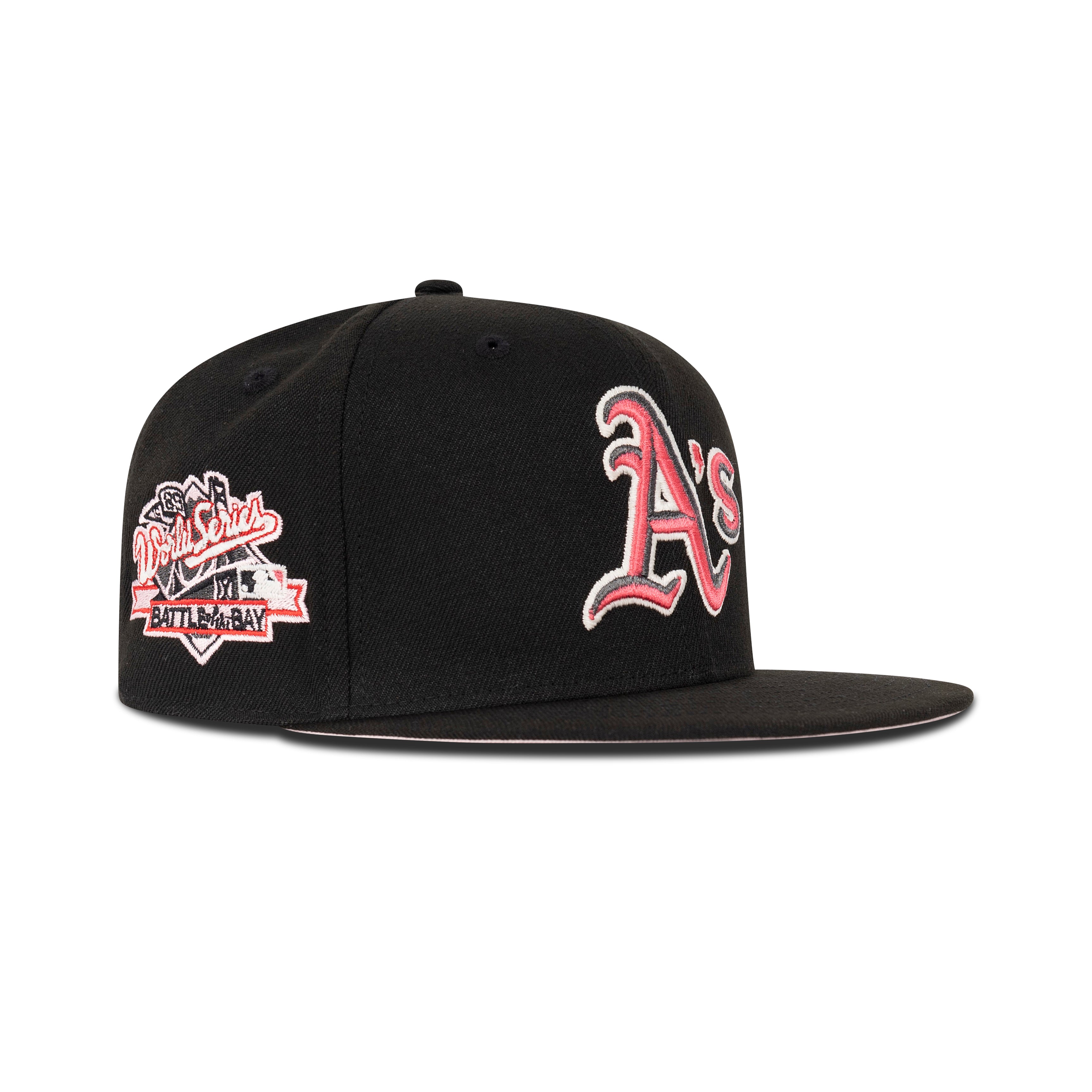 New Era Oakland's Athletics Fitted Pink Bottom 