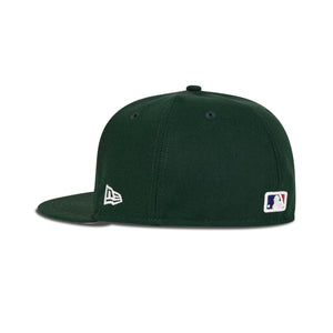 New Era Oakland Athletics Fitted Grey Bottom "Forest Green" (1989 World Series Embroidery)