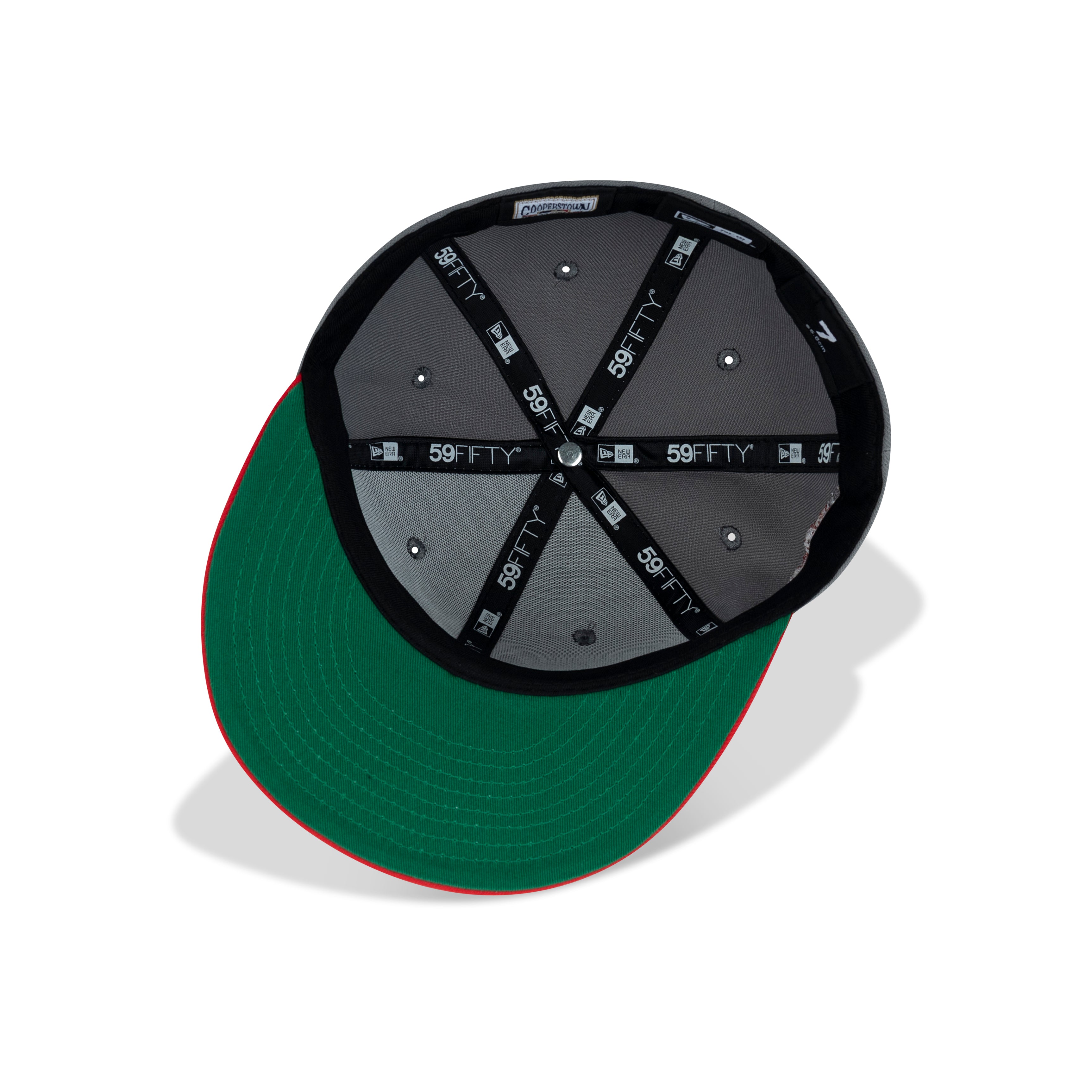 New Era Oakland Athletic's Upside Down Logo Fitted Green Bottom 