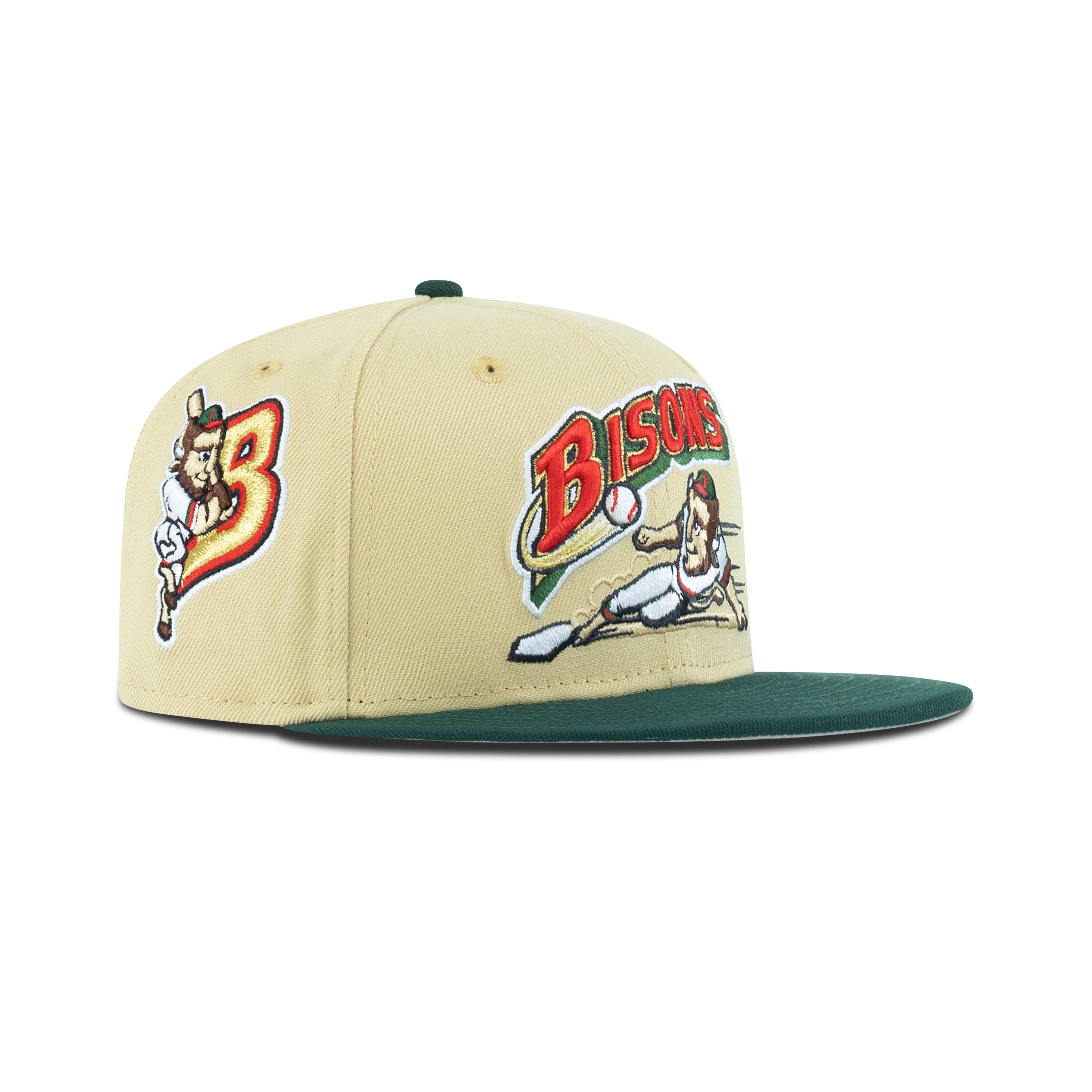 New Era Buffalo Bisons Fitted Grey Bottom 