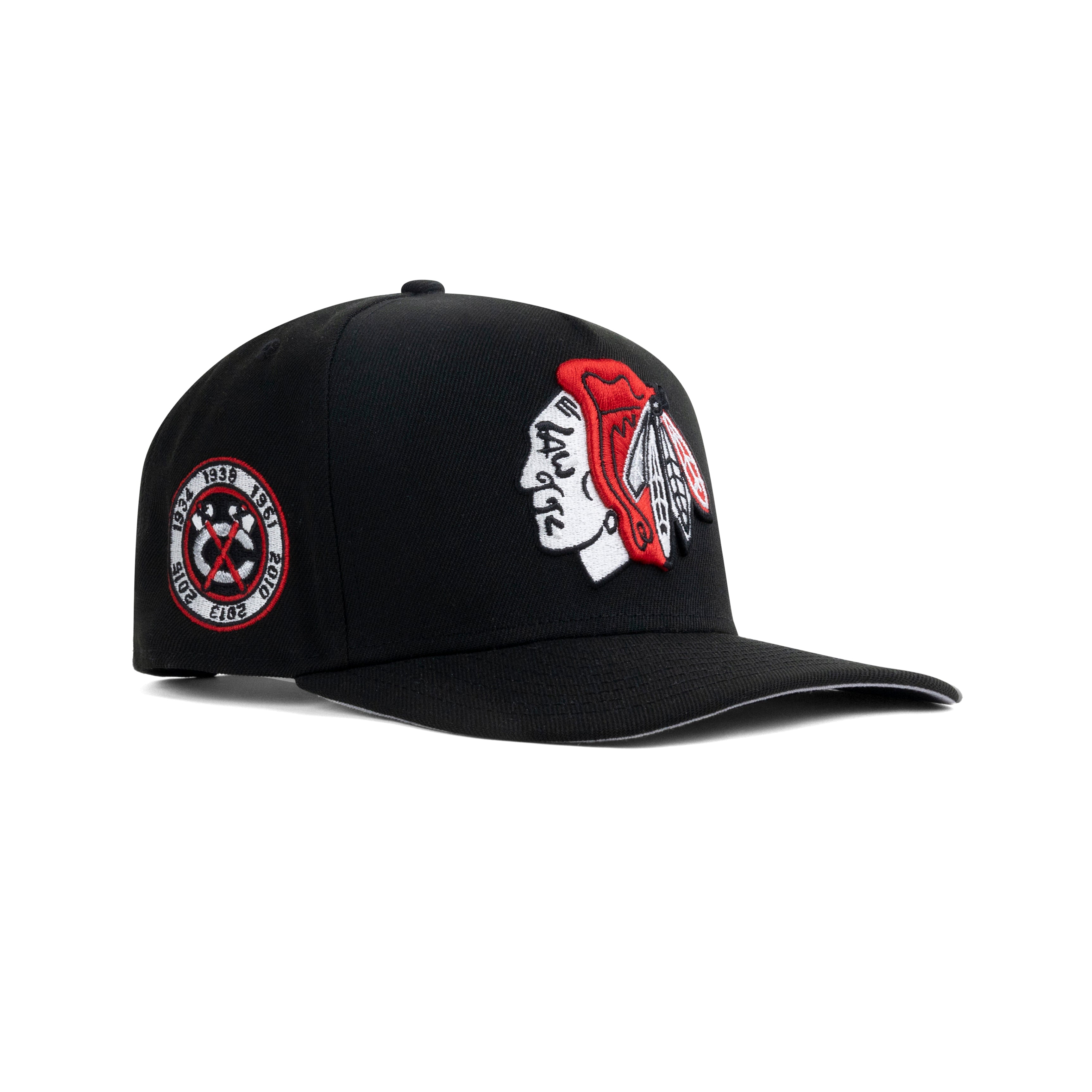 New Era Chicago Blackhawks A-Frame Snapback Grey Bottom 