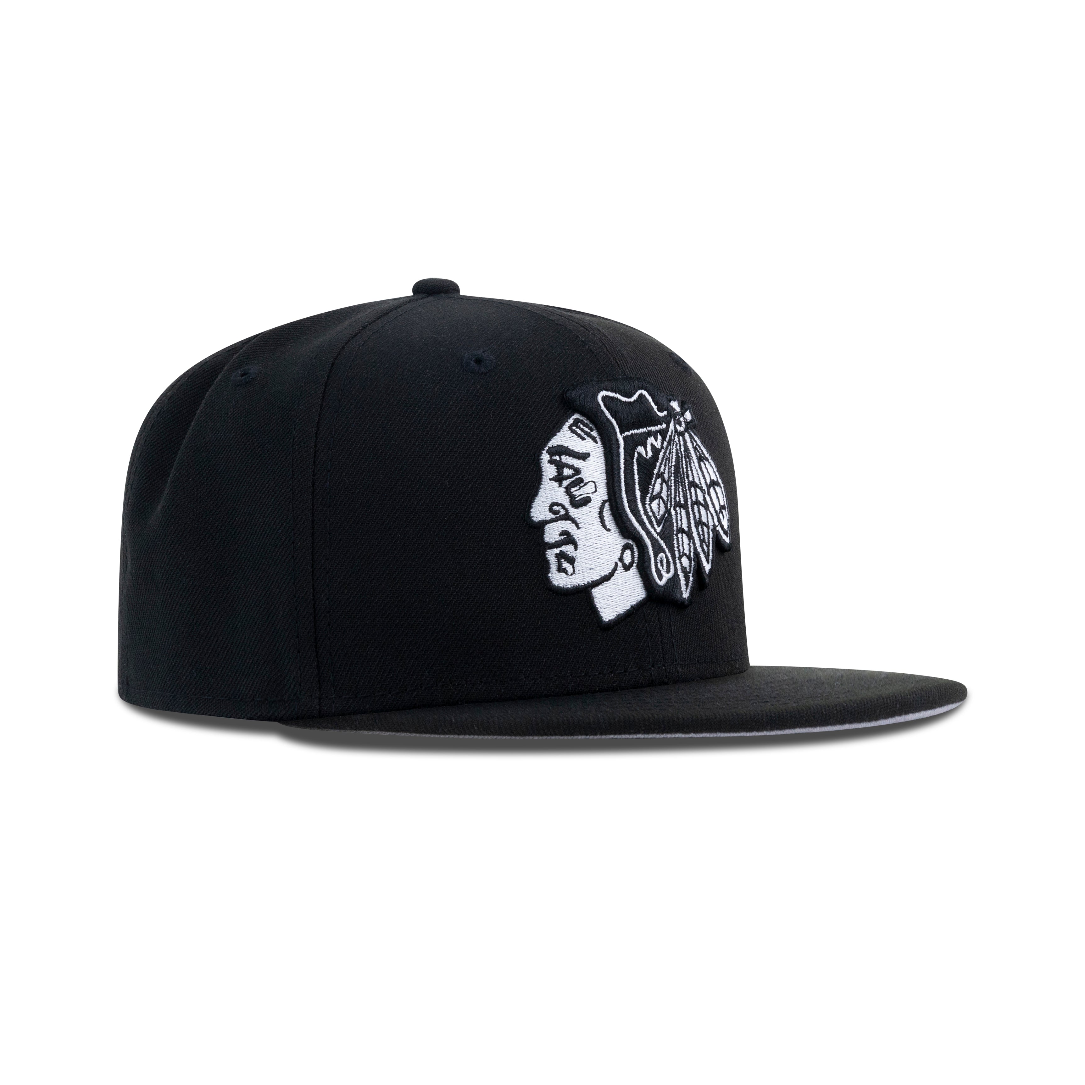 New Era Chicago Blackhawks Fitted Grey Bottom 
