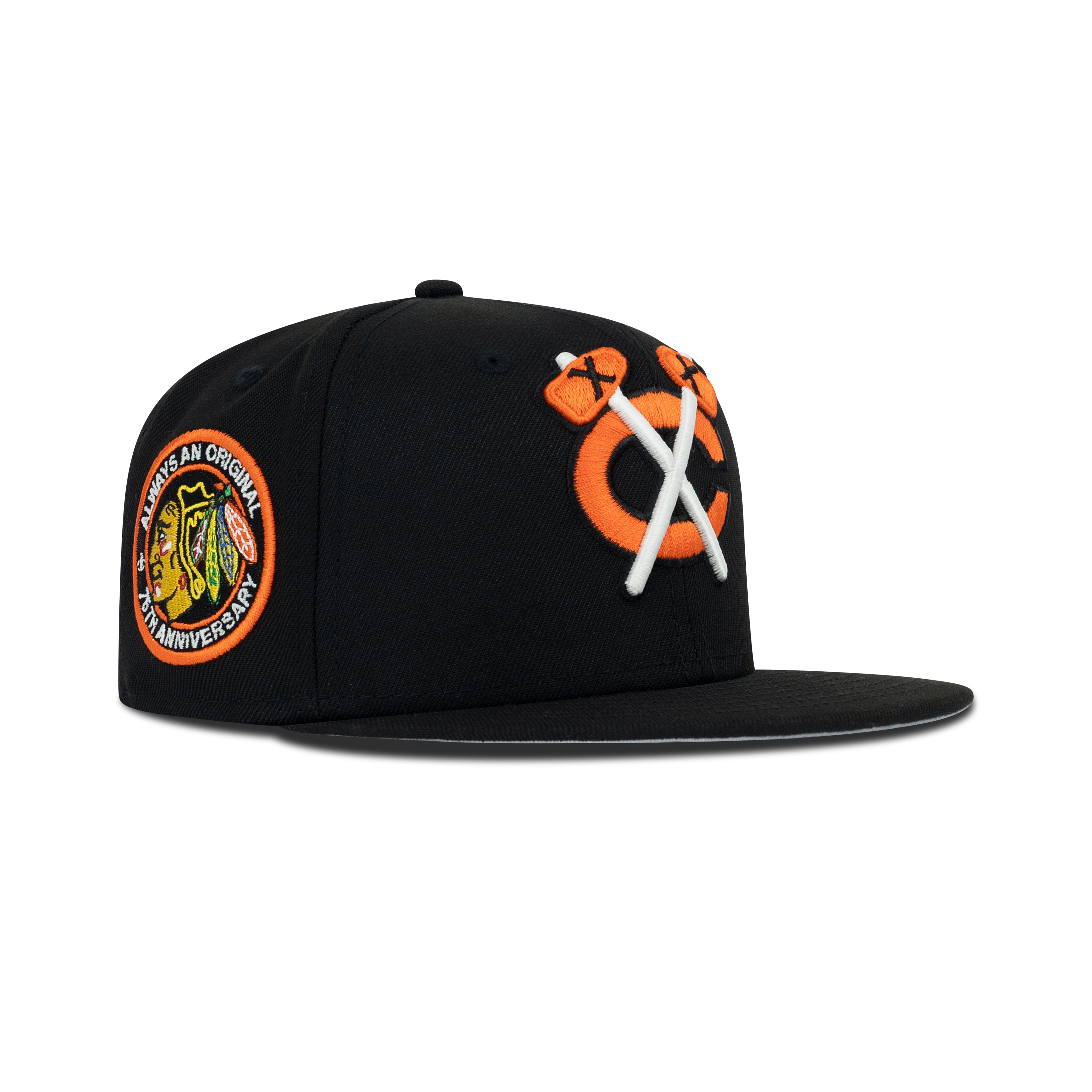 New Era Chicago Blackhawks Fitted Grey Bottom 