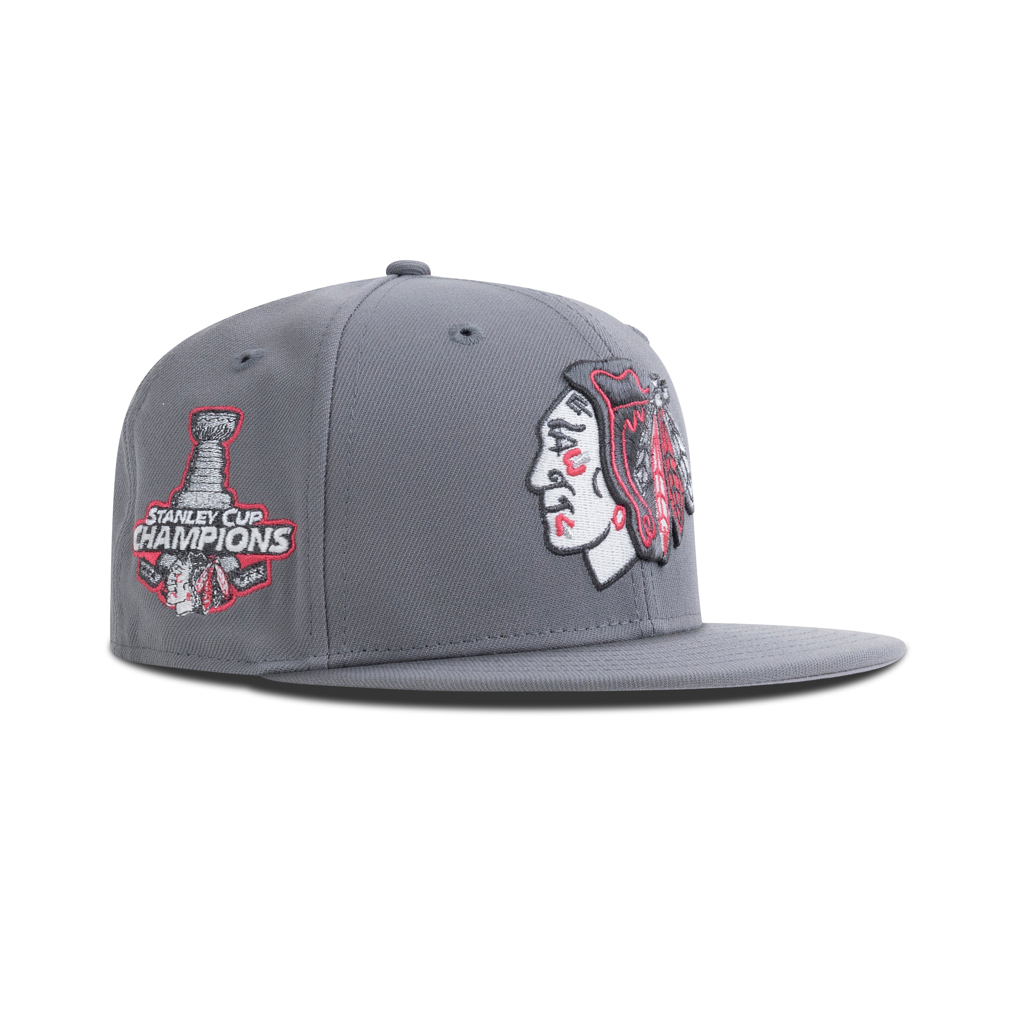 New Era Chicago Blackhawks Fitted Gray Bottom 