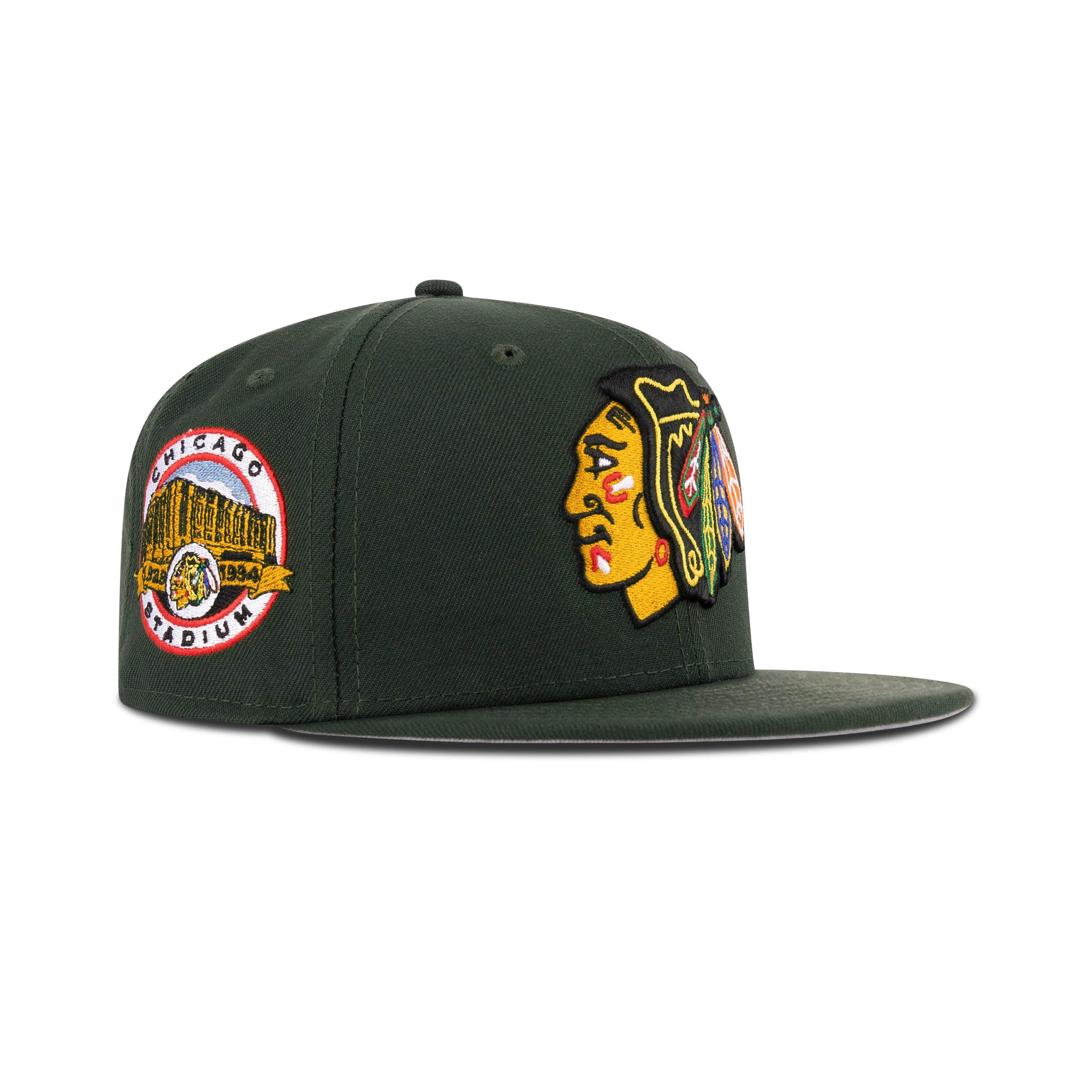 New Era Chicago Blackhawks Fitted Gray Bottom 
