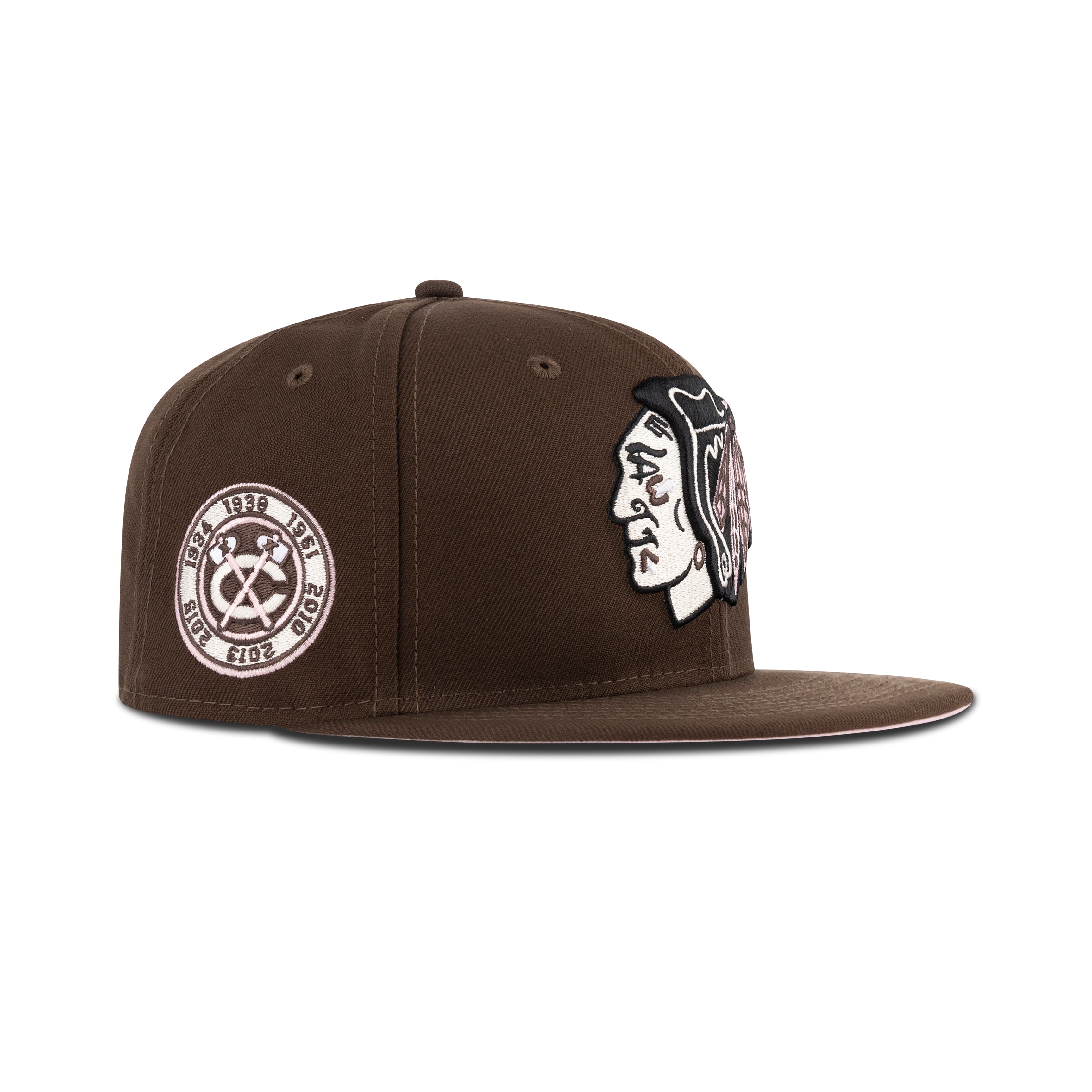 New Era Chicago Blackhawks Fitted Pink Bottom 