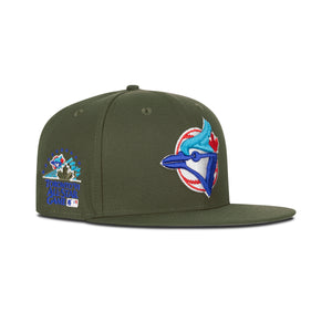 New Era Toronto Blue Jays Fitted Grey Bottom "Olive Green" (1991 Toronto All Star Game Embroidery)