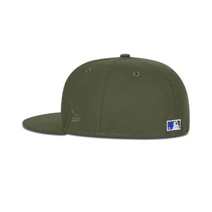 New Era Toronto Blue Jays Fitted Grey Bottom "Olive Green" (1991 Toronto All Star Game Embroidery)