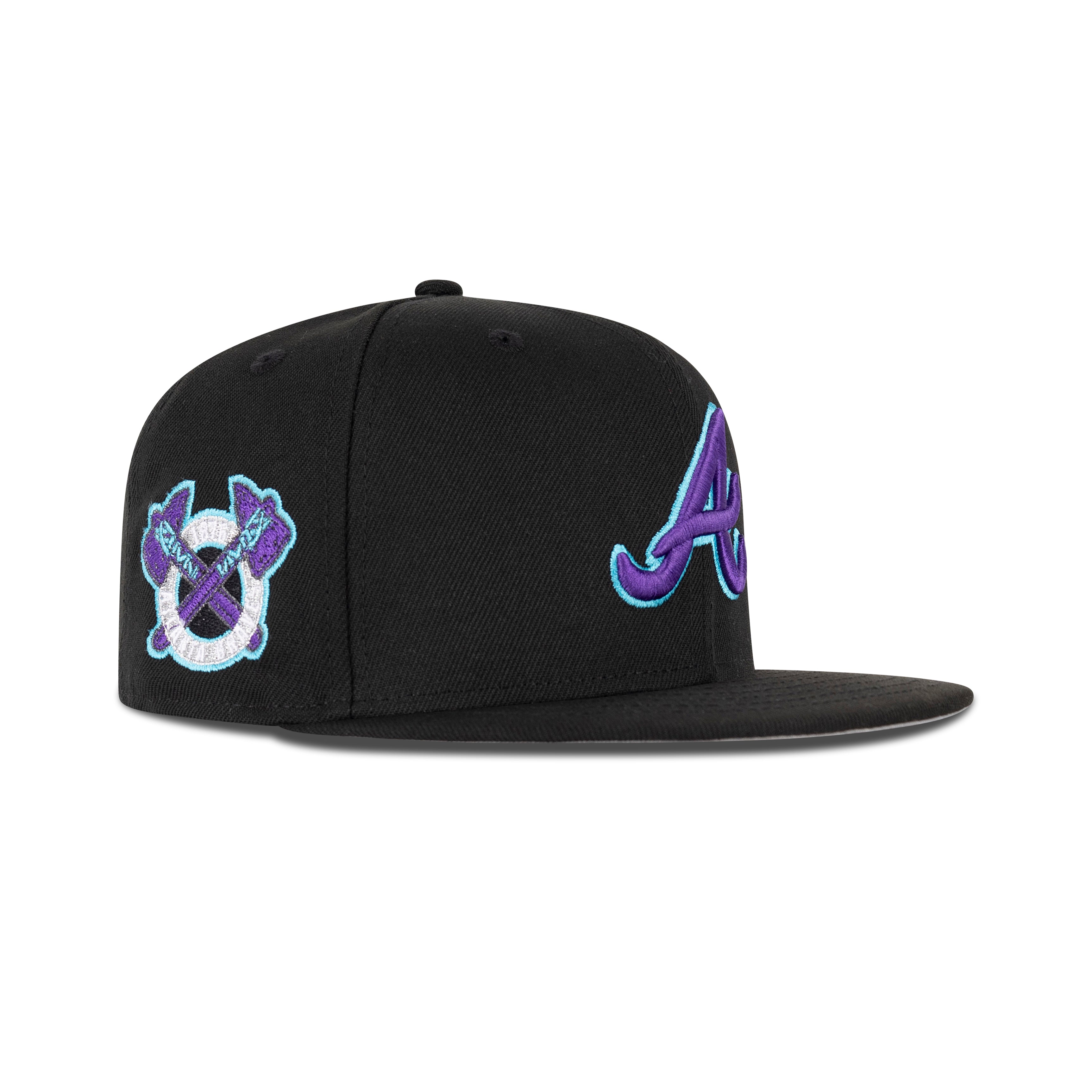 New Era Atlanta Braves Fitted Grey Bottom 
