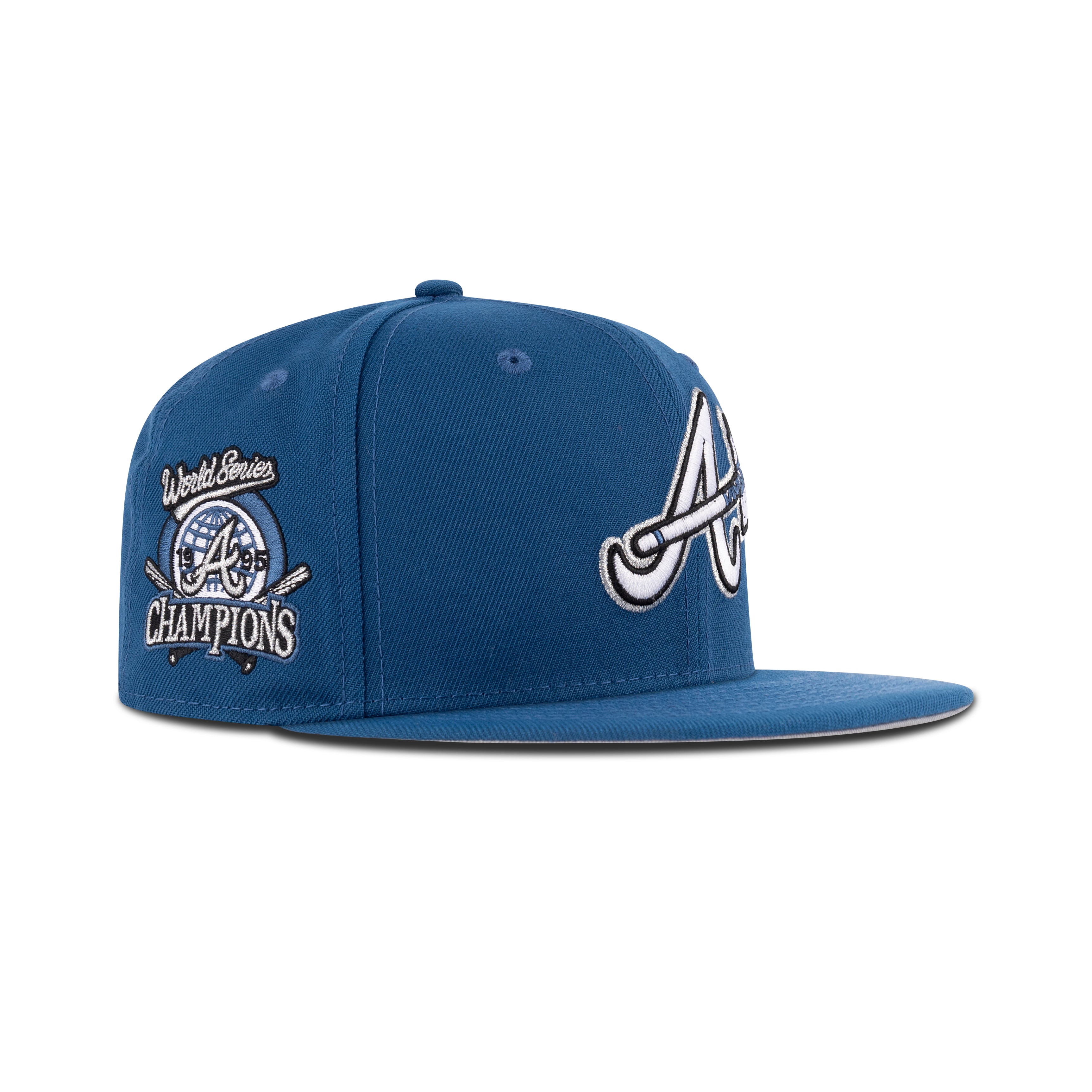 New Era Atlanta Braves Fitted Grey Bottom 