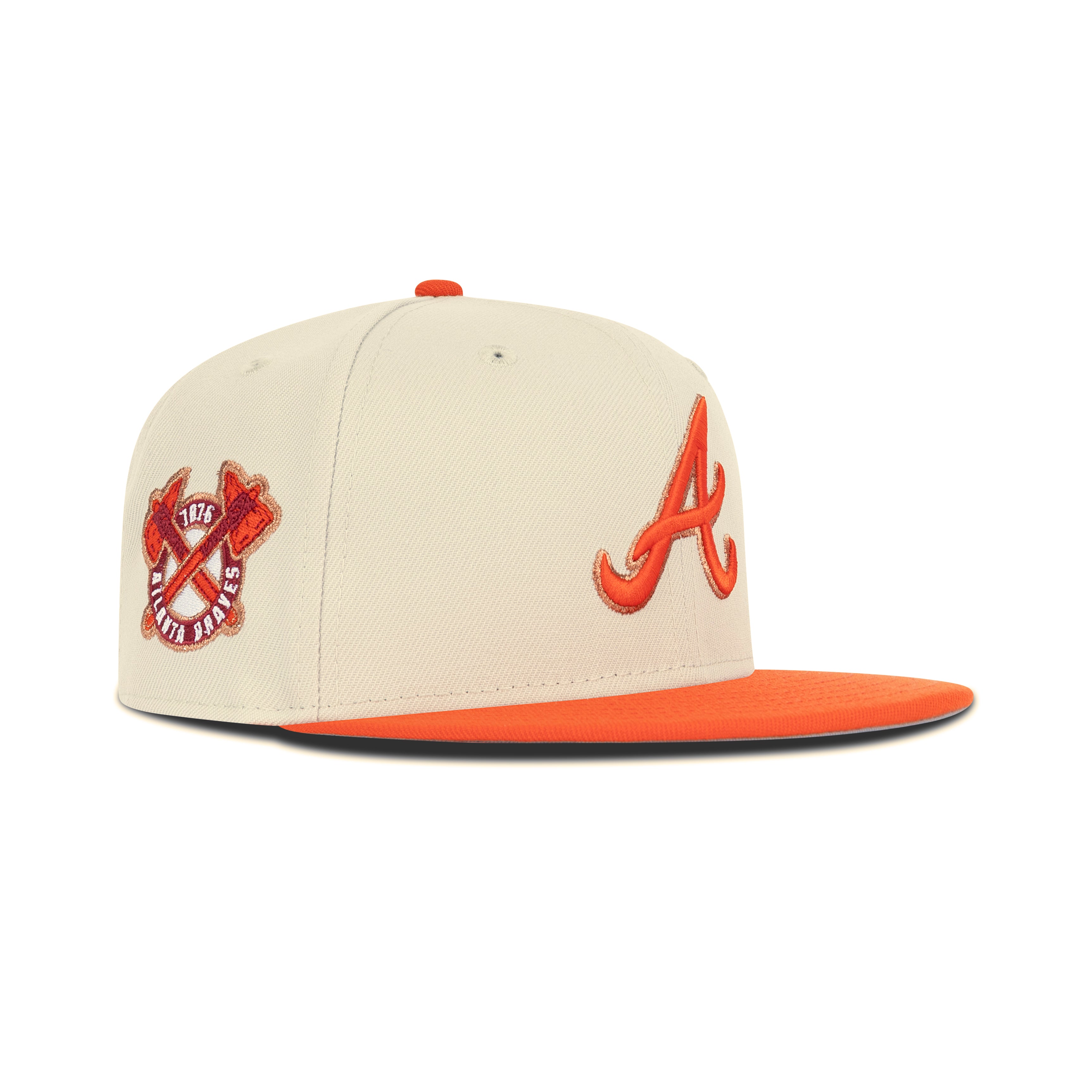 New Era Atlanta Braves Fitted Grey Bottom 