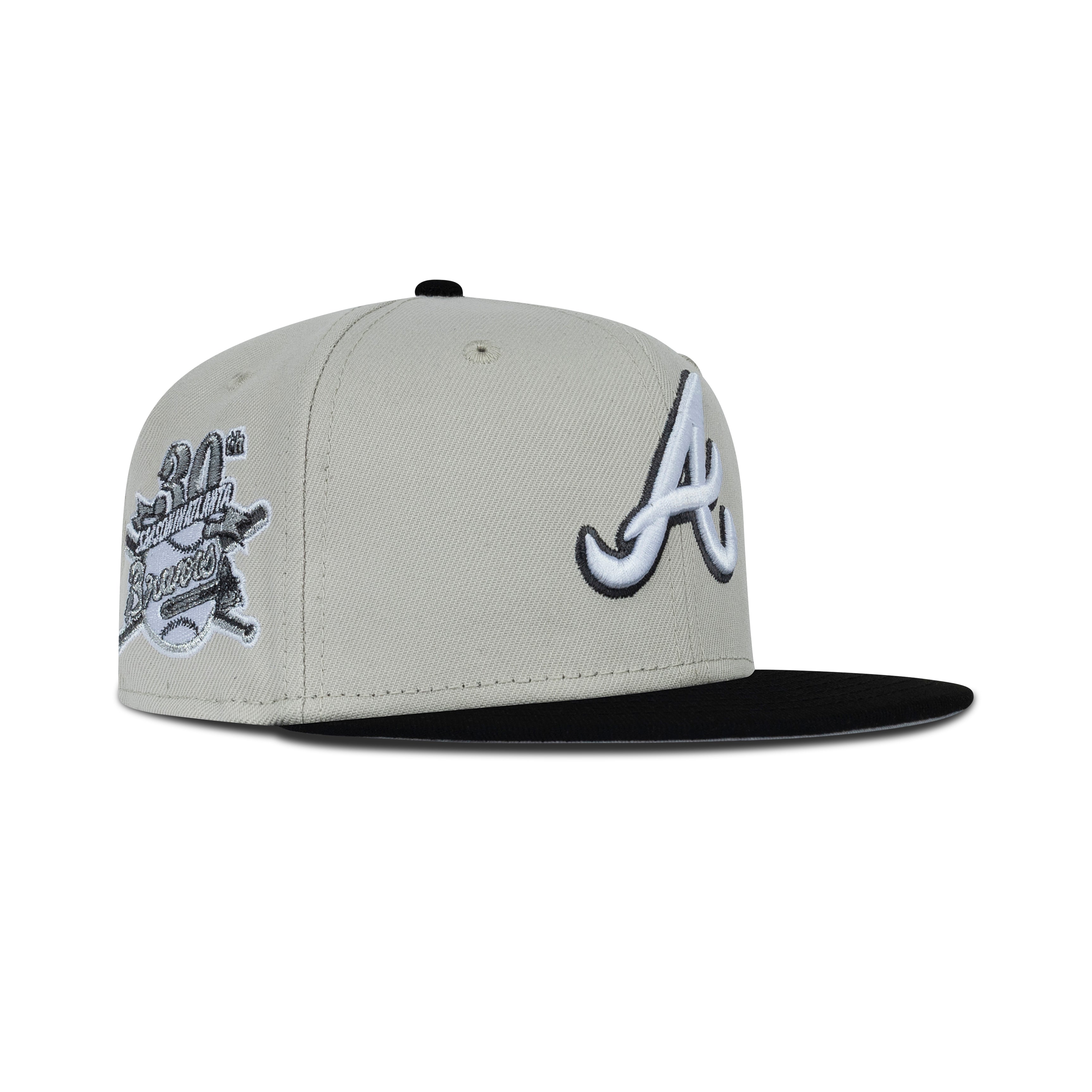 New Era Atlanta Braves Fitted Grey Bottom 