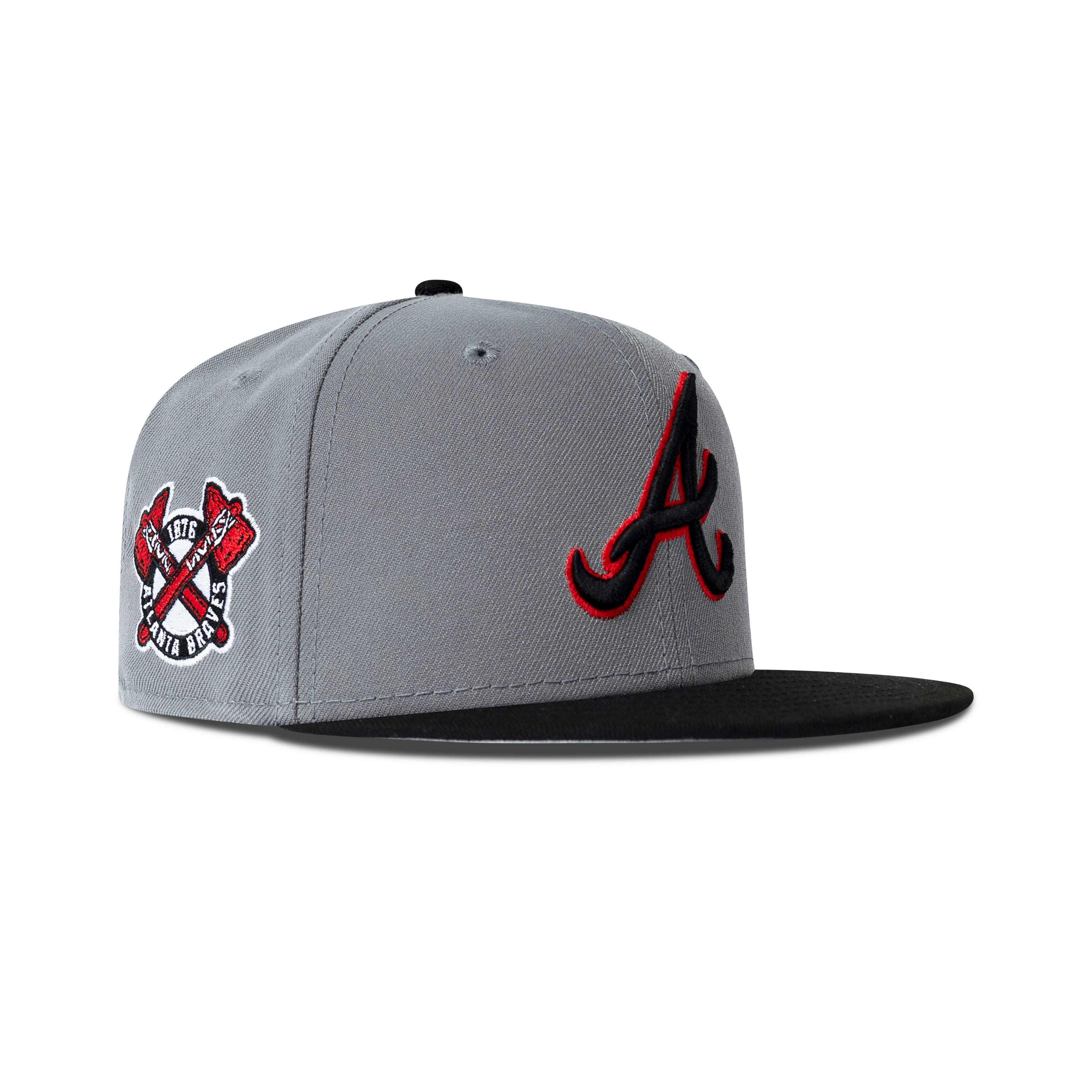New Era Atlanta Braves Fitted Grey Bottom 