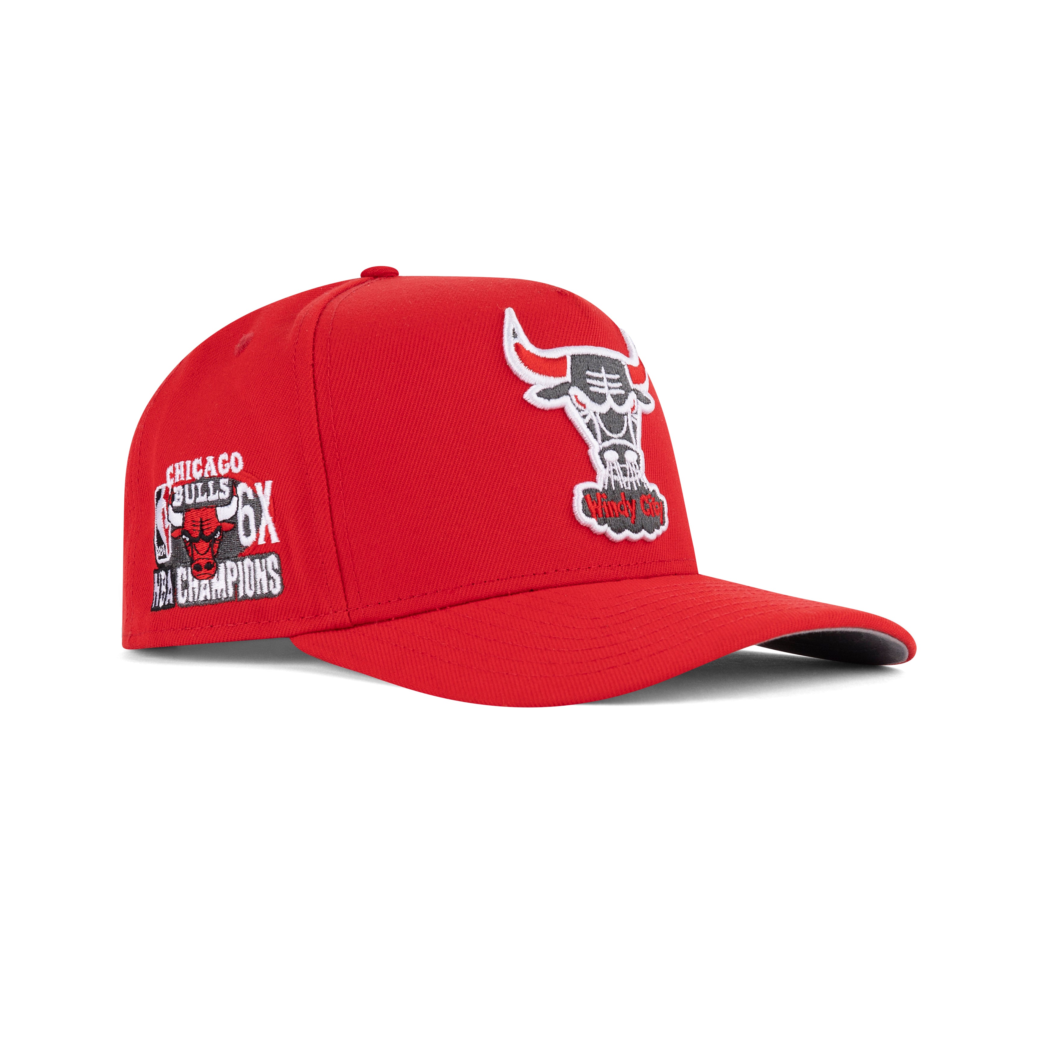 New Era Chicago Bulls A-Frame Snapback Grey Bottom 