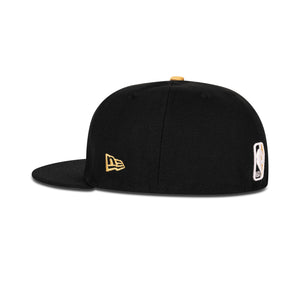 New Era Chicago Bulls Fitted Grey Bottom "Black Gold" (6X Champs Embroidery)