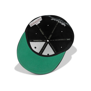 Mitchell & Ness Miami Heat Top Spot Snapback Green Bottom 