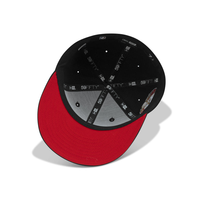 New Era Chicago Bulls Fitted Red Bottom 