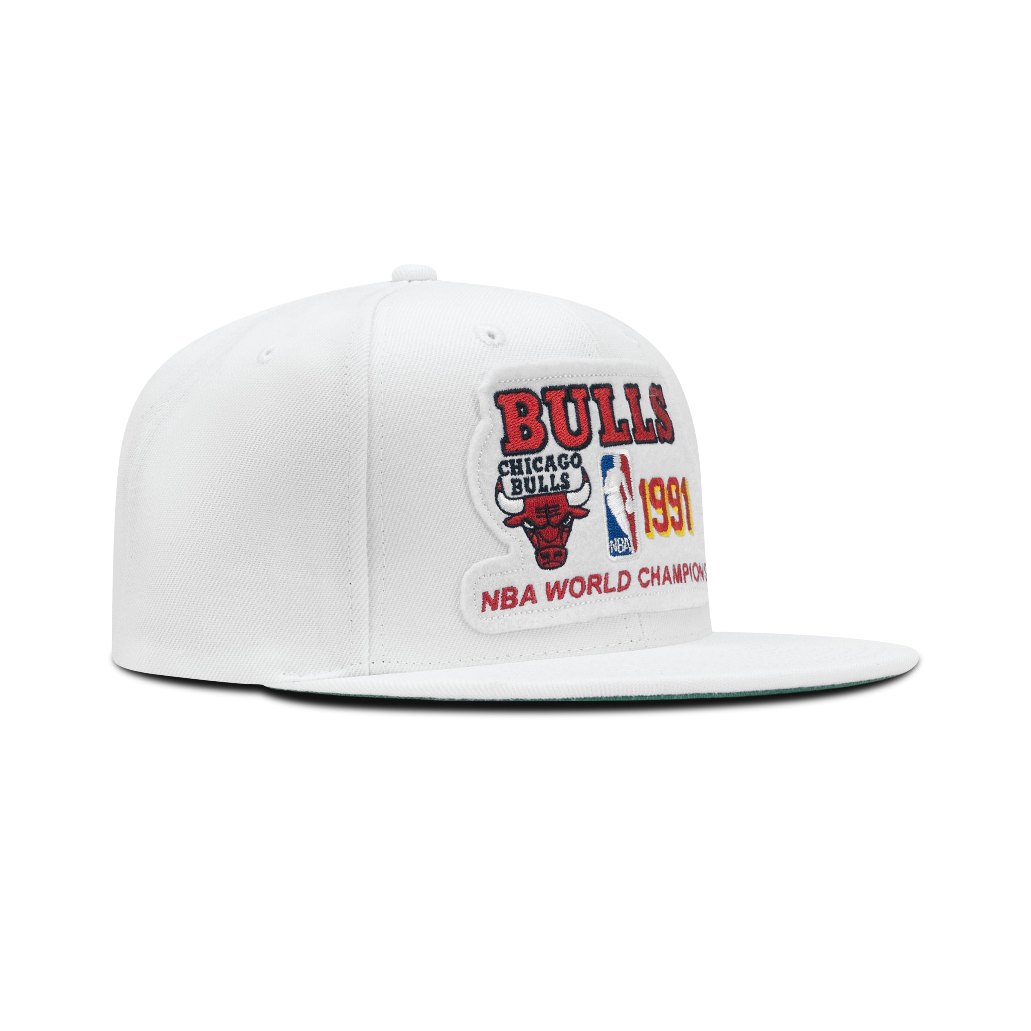 Mitchell & Ness Chicago Bulls NBA 91 Champs Snapback Green Bottom 