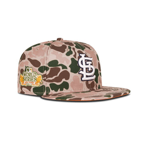 New Era St. Louis Cardinals Fitted Orange Bottom "Duck Camo White" (2011 World Series Embroidery)