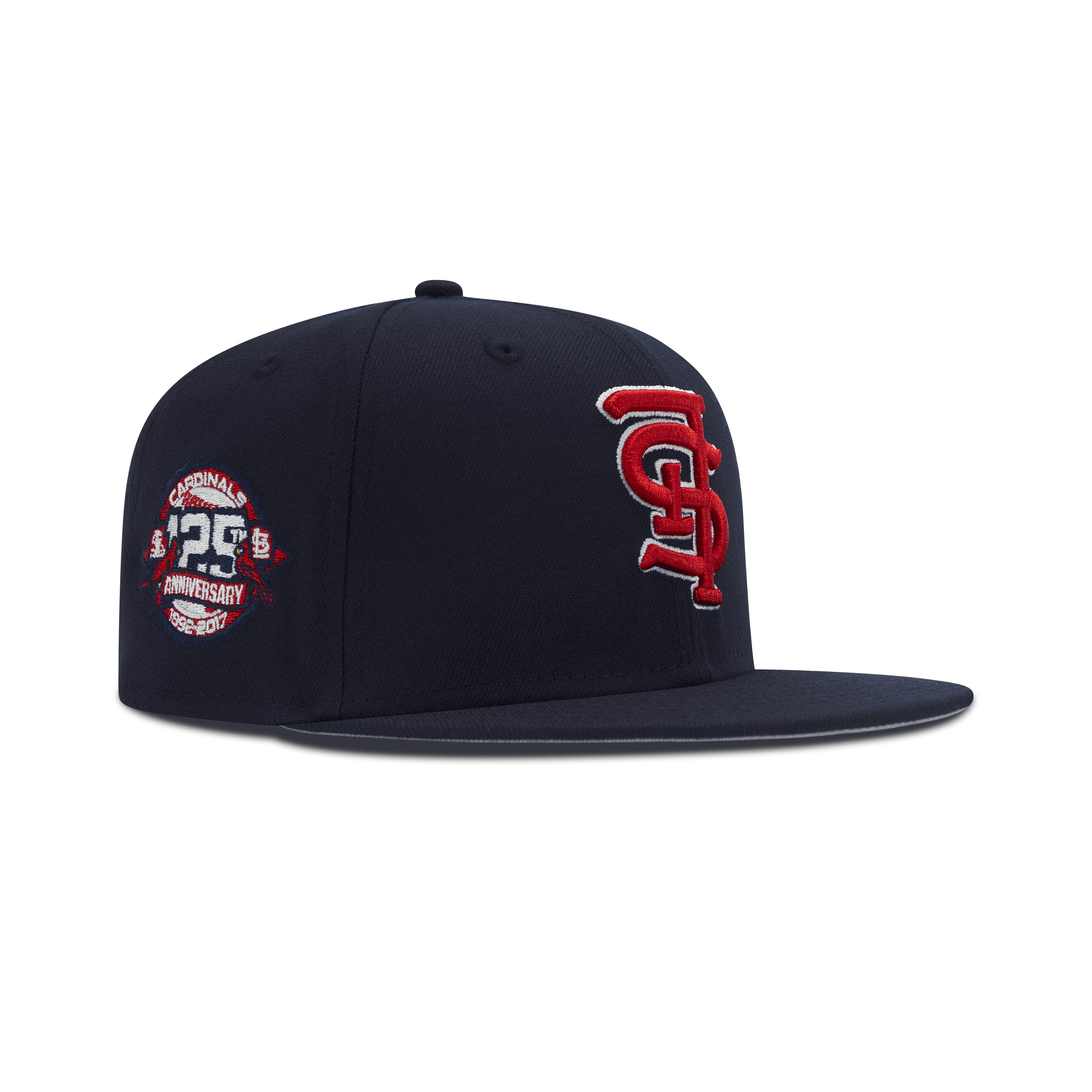 New Era St. Louis Cardinals Upside Down Logo Fitted Grey Bottom 