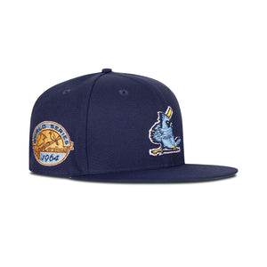 New Era St. Louis Cardinals Fitted Sky Bottom "Navy Sky" (1964 World Series Embroidery)