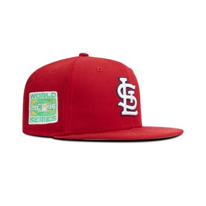 New Era St. Louis Cardinals Fitted Green Bottom "Red White" (2006 World Series Embroidery)