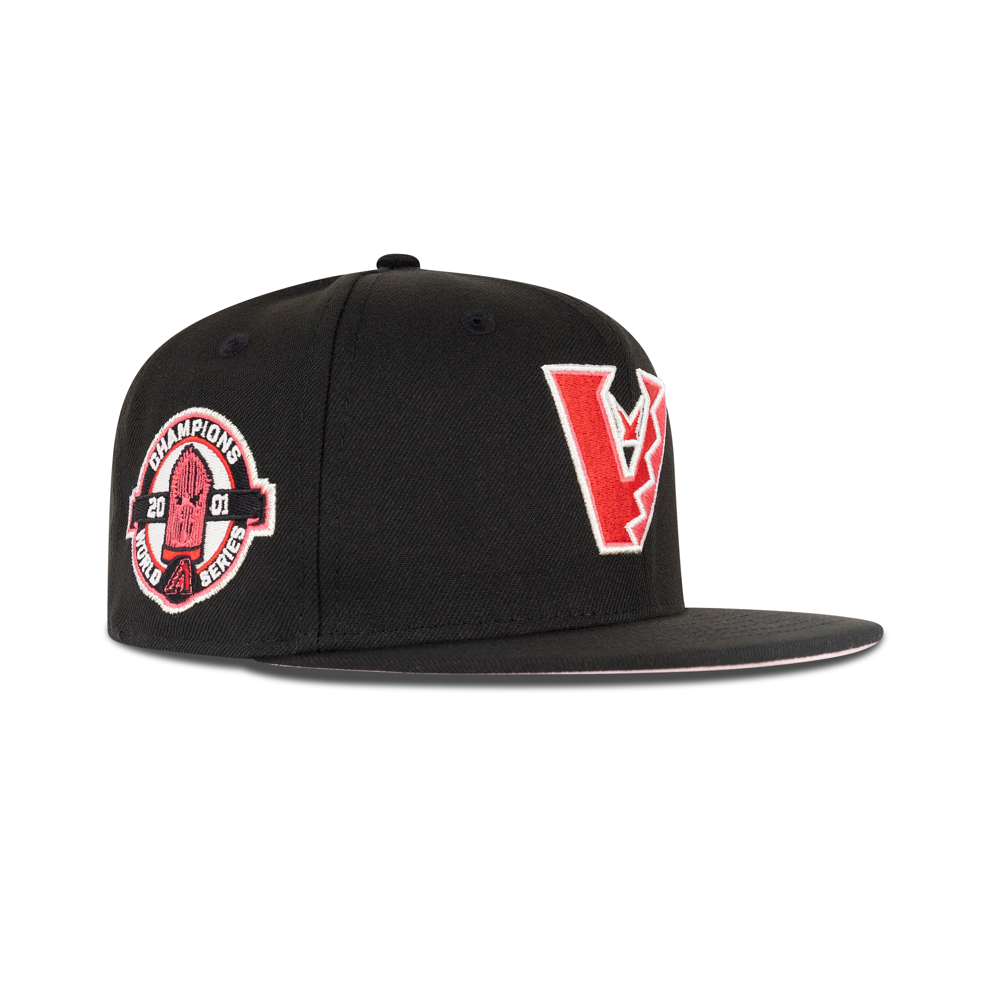 New Era Arizona Diamondbacks Upside Down Logo Fitted Pink Bottom 