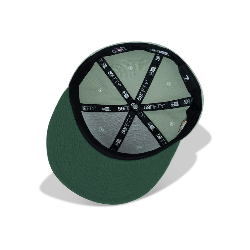 New Era Los Angeles Dodgers Fitted Green Bottom 