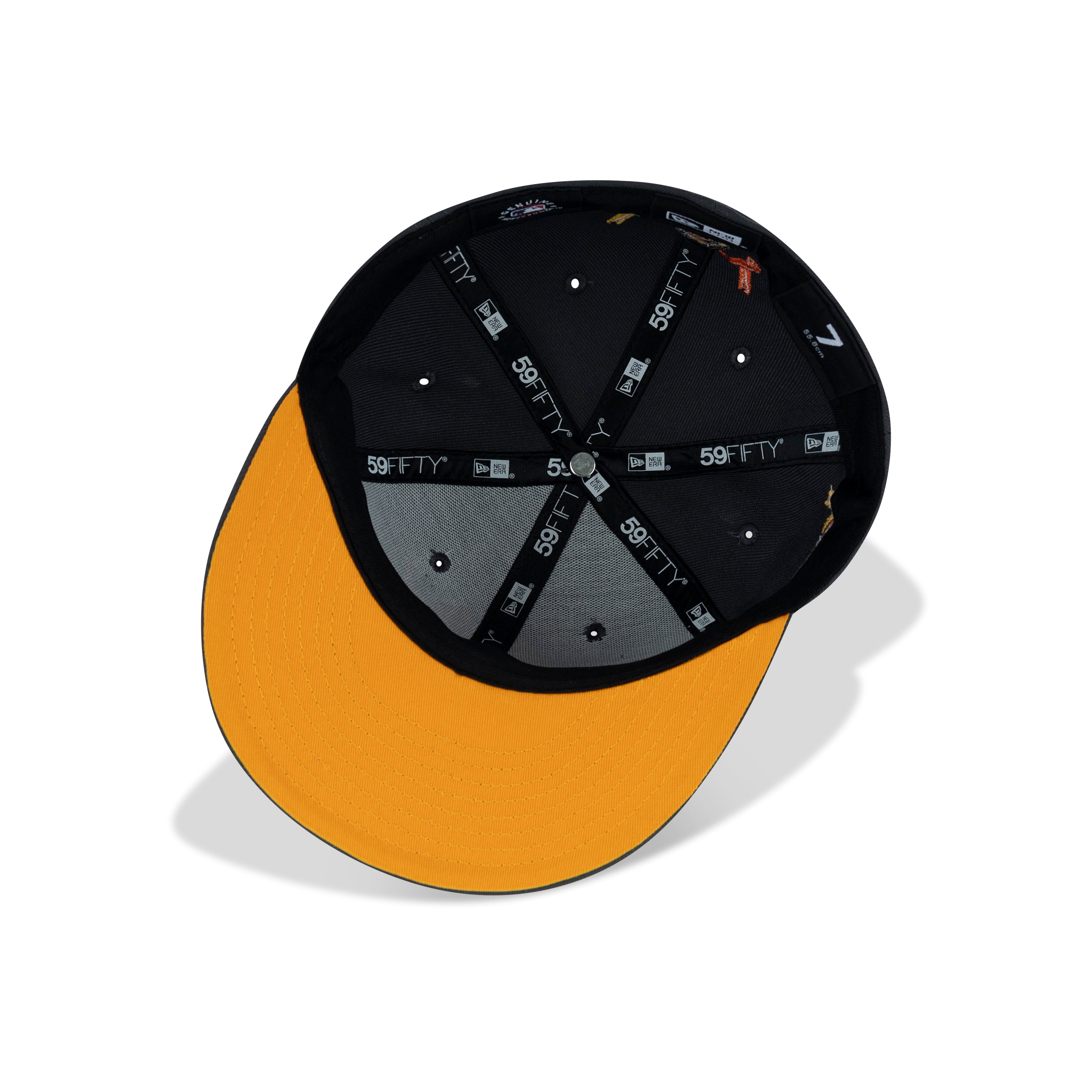 New Era Los Angeles Dodgers Dia De Muertos Fitted Yellow Bottom 