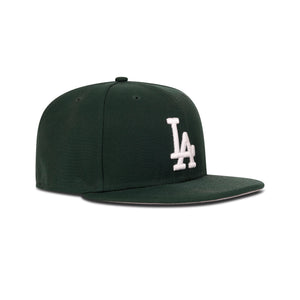 New Era Los Angeles Dodgers Fitted Grey Bottom "Money Green"