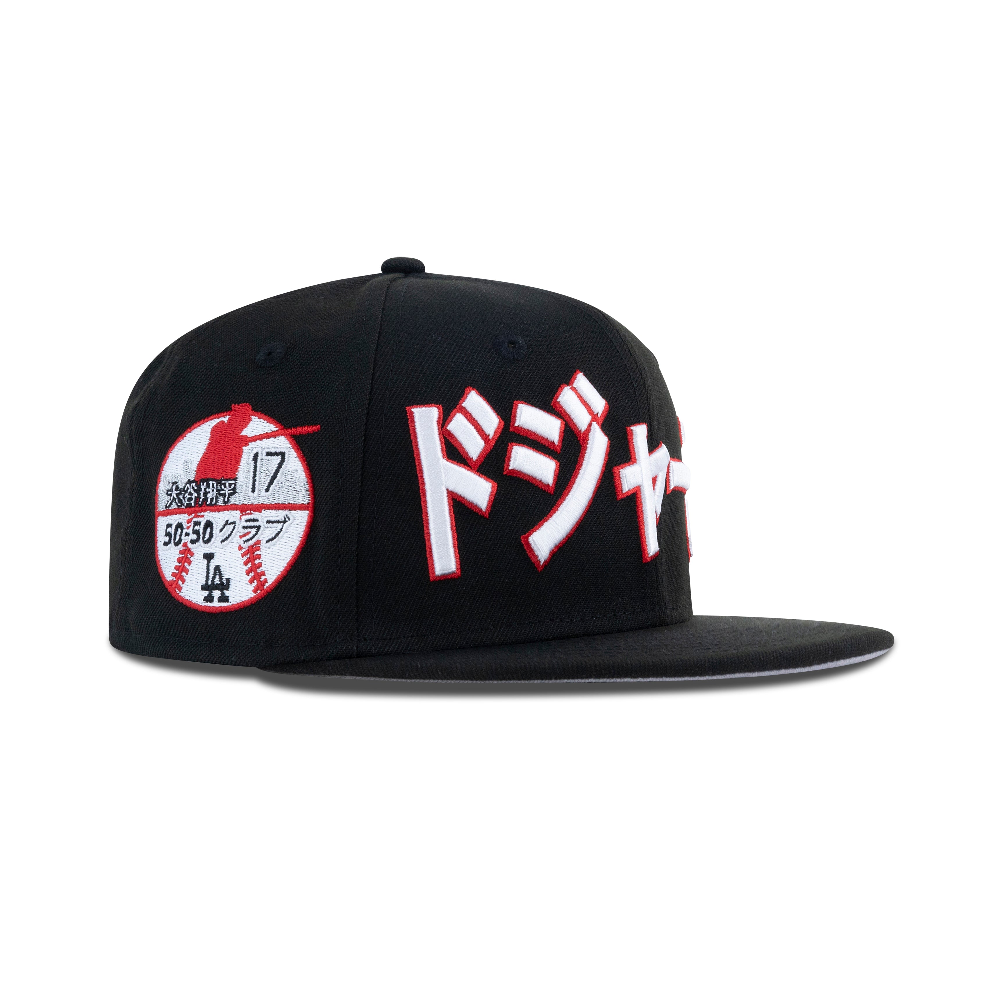 New Era Los Angeles Dodgers Kanji Japan Fitted Grey Bottom 