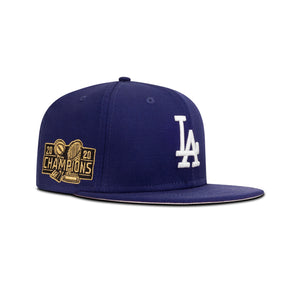 New Era Los Angeles Dodgers Snapback Pink Bottom "Royal Blue White" (2020 Champions Embroidery)