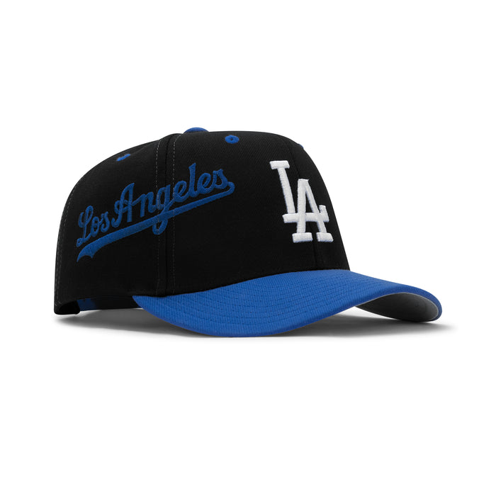 Mitchell & Ness Los Angeles Dodgers Overbite Pro Snapback Grey Bottom "Black Royal"