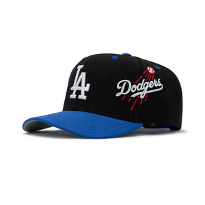 Mitchell & Ness Los Angeles Dodgers Overbite Pro Snapback Grey Bottom "Black Royal"