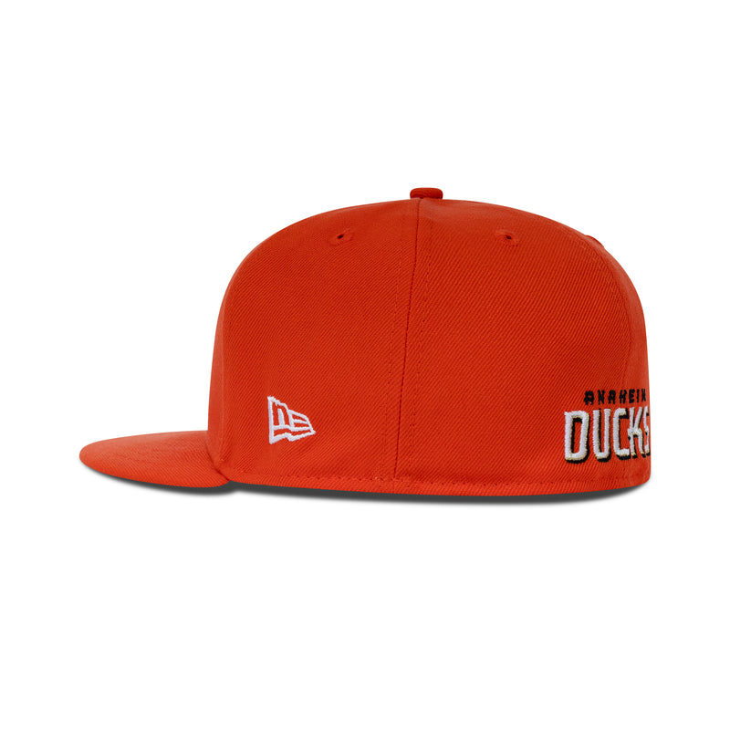 New Era Anaheim Mighty Ducks Fitted Grey Bottom 