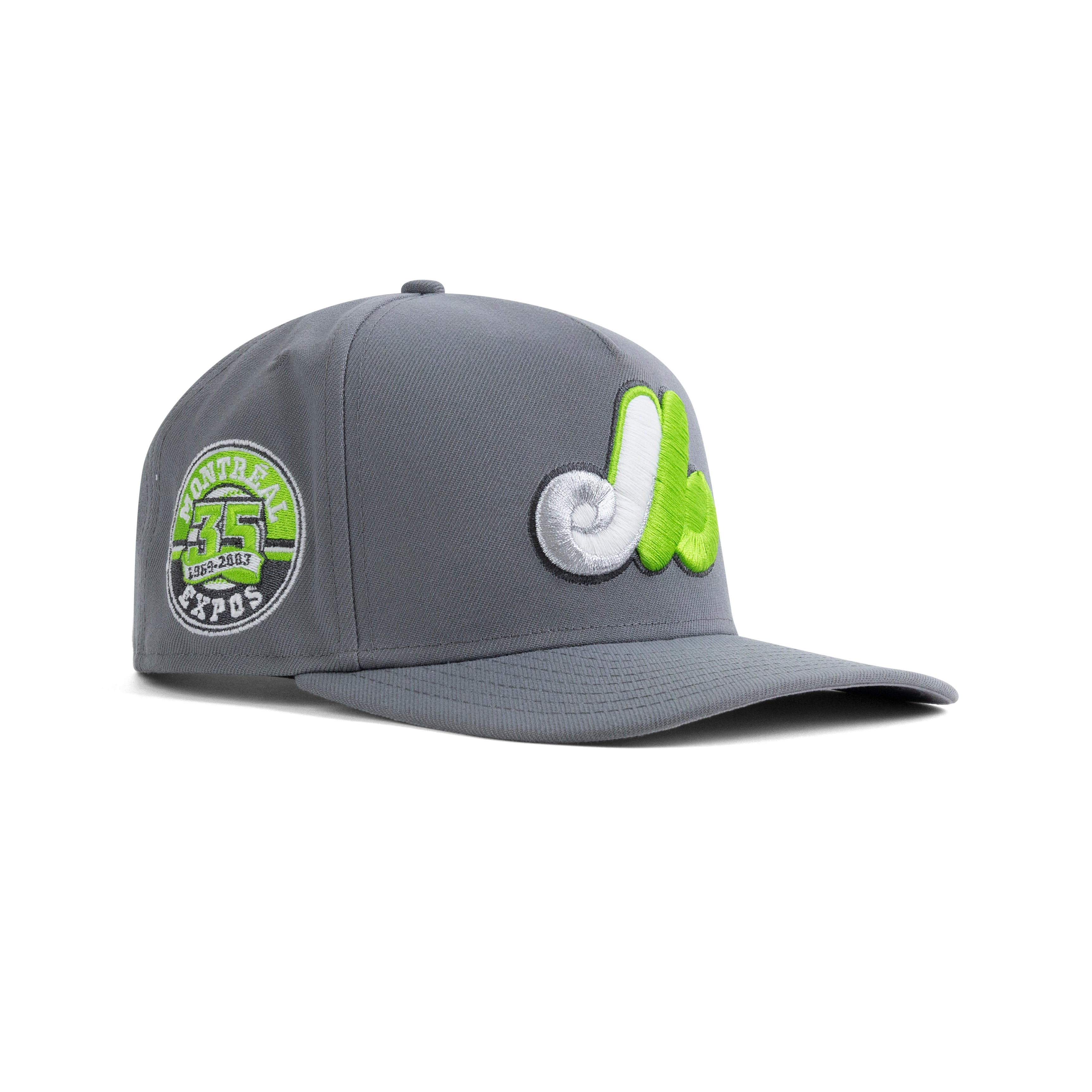 New Era Montreal Expos A-Frame Snapback Grey Bottom 