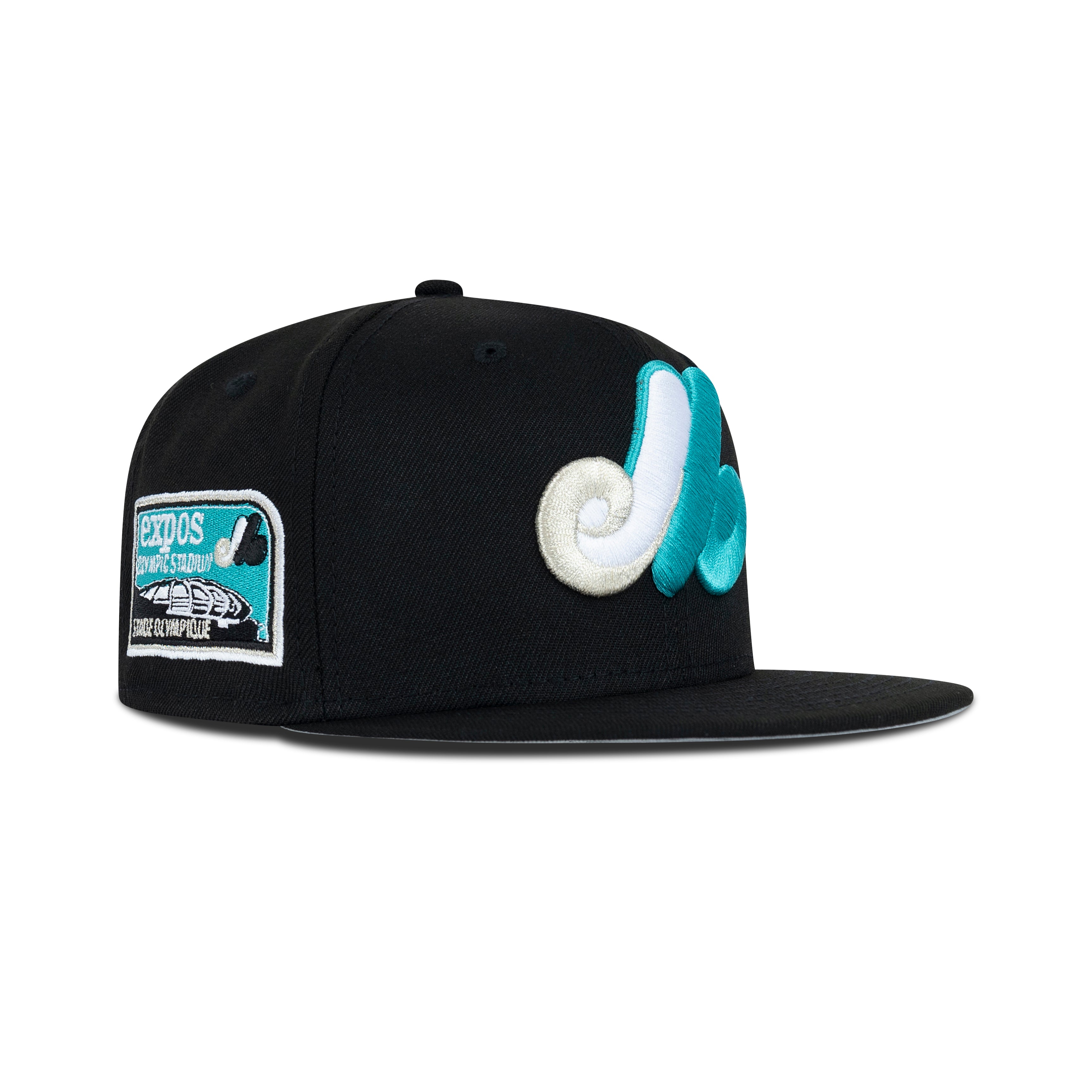 New Era Montreal Expos Fitted Grey Bottom ”Black Teal Silver