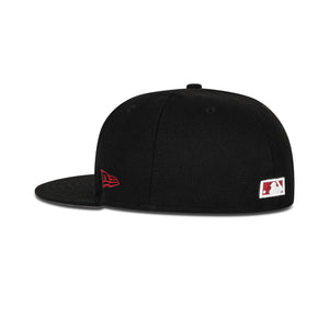 New Era Montreal Expos Fitted Grey Bottom "Black Yellow Cardinal Red" (Expos Olympic Stadium Embroidery)