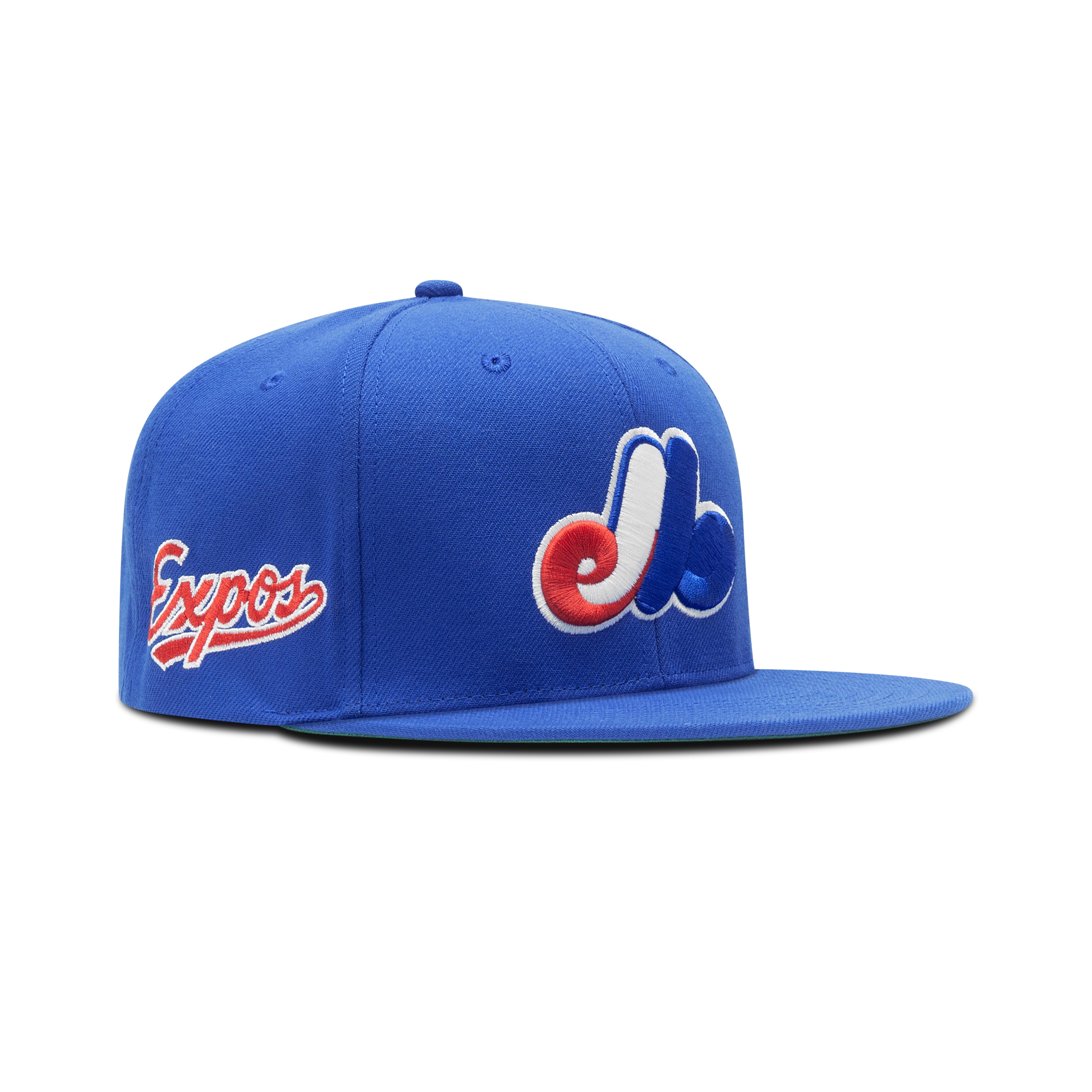 Mitchell & Ness Montreal Expos Evergreen Coop Snapback Green Bottom 