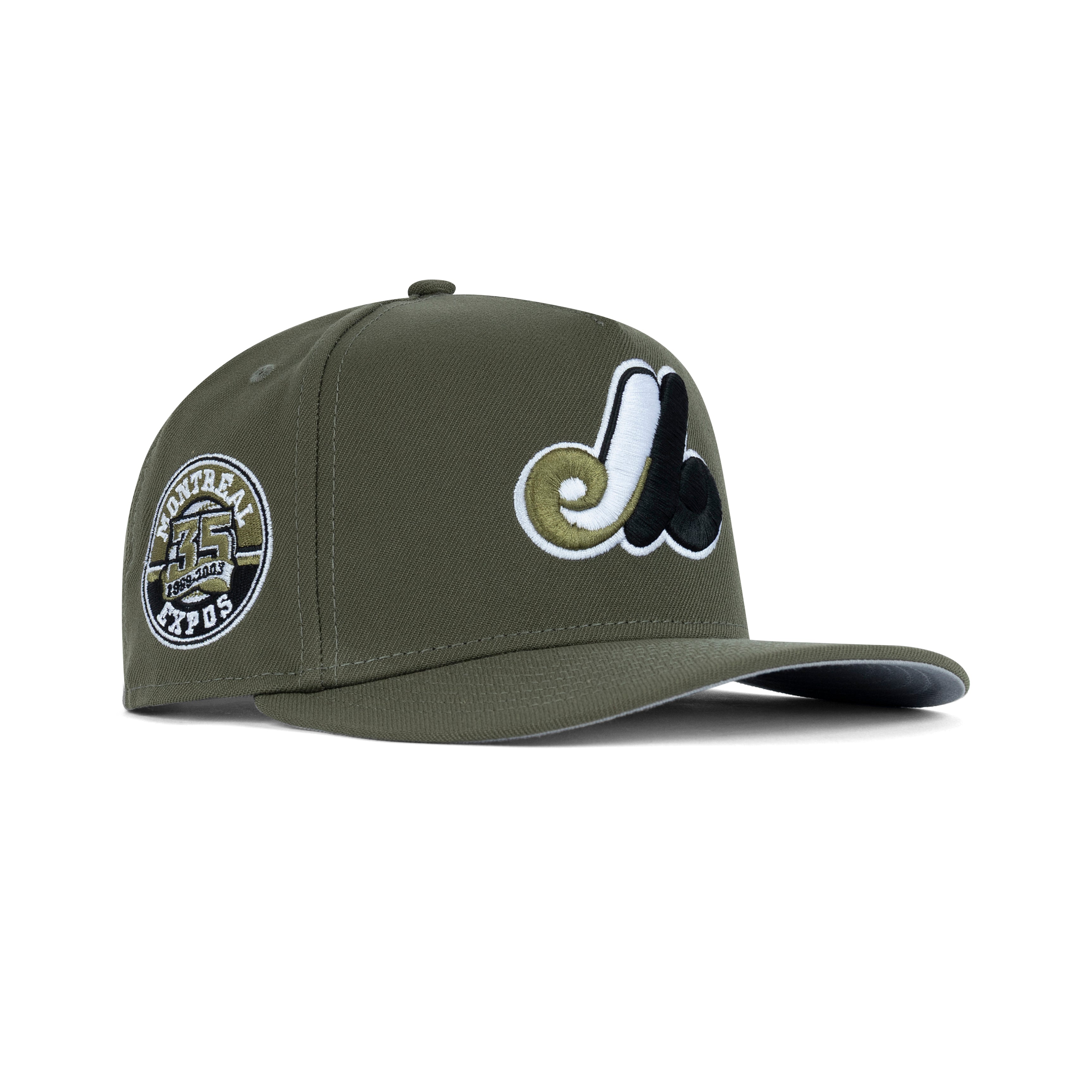 New Era Montreal Expos A-Frame Snapback Grey Bottom 