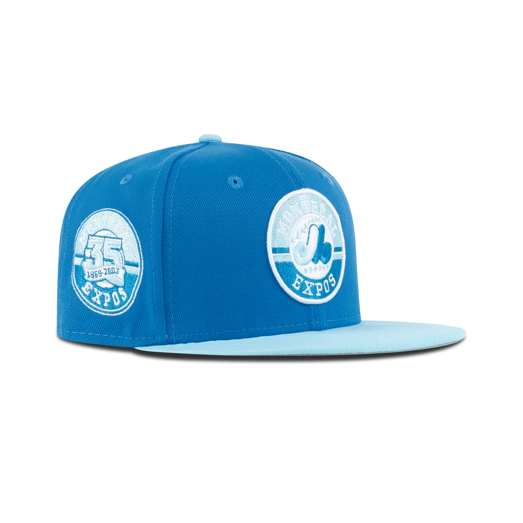 New Era Montreal Expos Fitted Grey Bottom "Blue Sky" (35th Anniversary Embroidery)