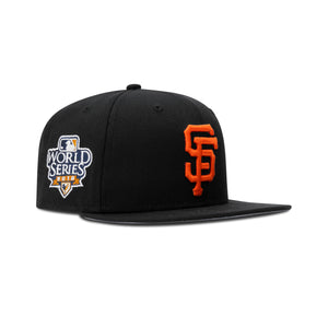 New Era San Francisco Giants Fitted Grey Bottom "Black Orange" (2010 World Series Embroidery)