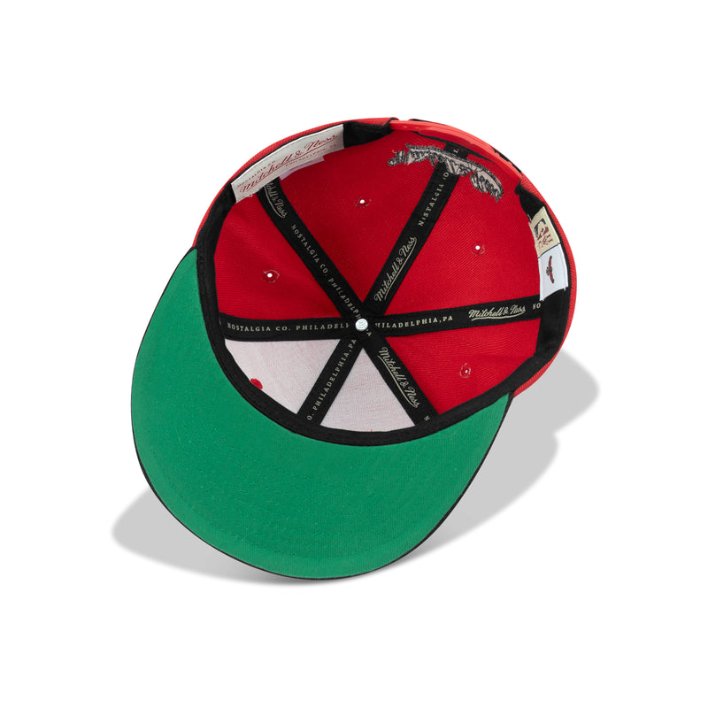 Mitchell & Ness NBA Atlanta Hawks Core Basic Green Bottom Snapback 