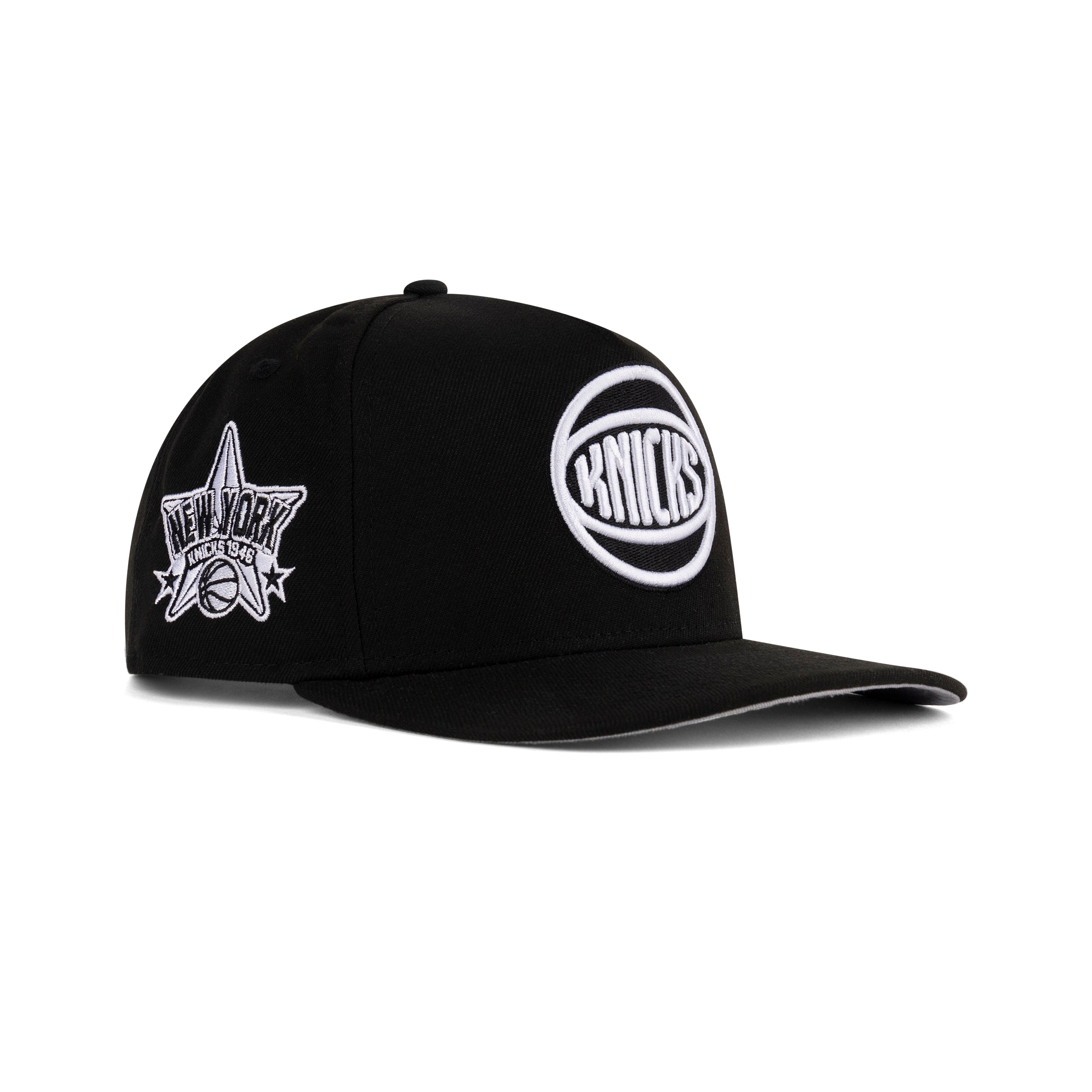 New Era New York Knicks A-Frame Snapback Gray Bottom 