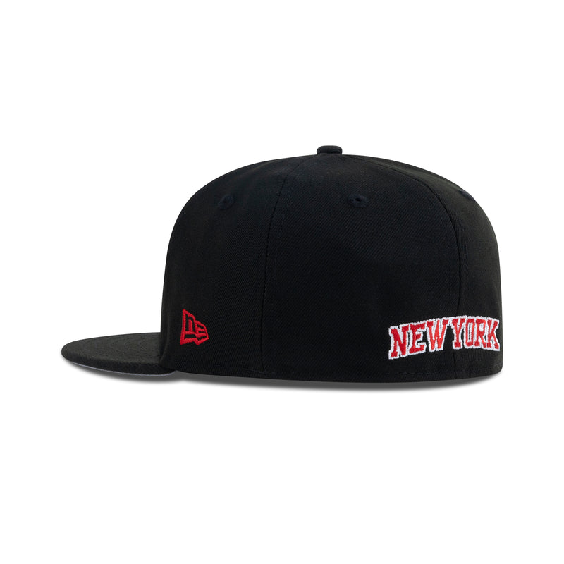 New Era New York Knicks Upside Down Logo Fitted Grey Bottom 