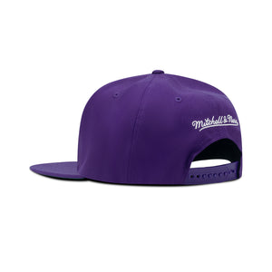 Mitchell & Ness Los Angeles Lakers Snapback Green Bottom "Purple Yellow" (Western Conference Patch Embroidery)